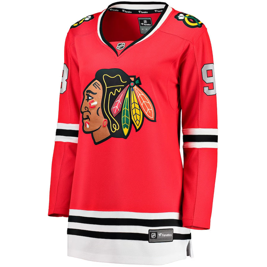 Women's Connor Bedard Chicago Blackhawks Fanatics Branded Red Breakaway Home Jersey - vstockx