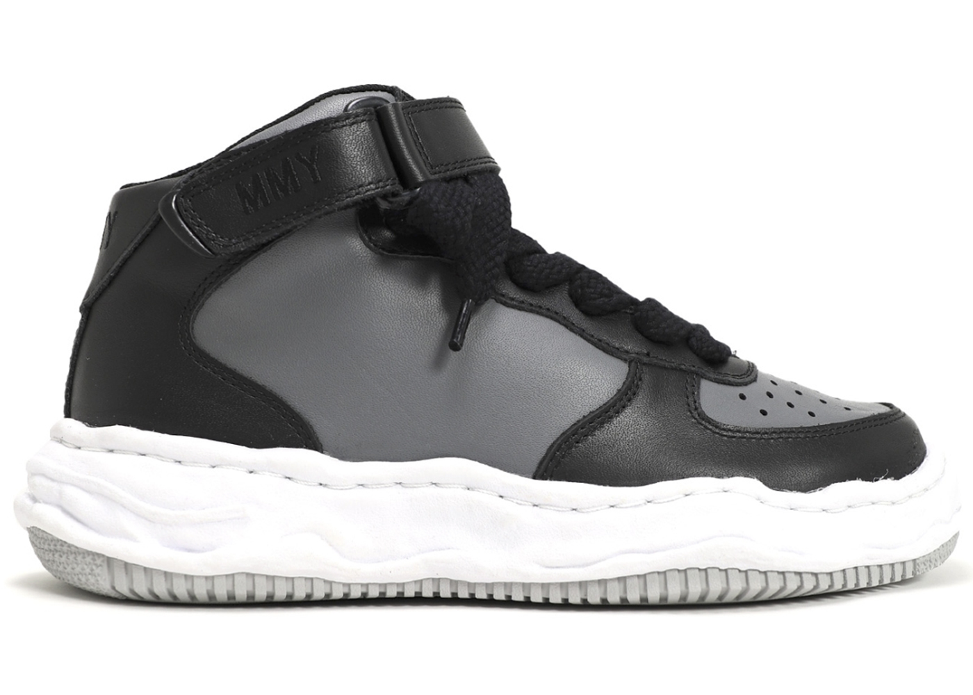 Maison Mihara Yasuhiro Wayne OG Sole High Black Grey - vstockx