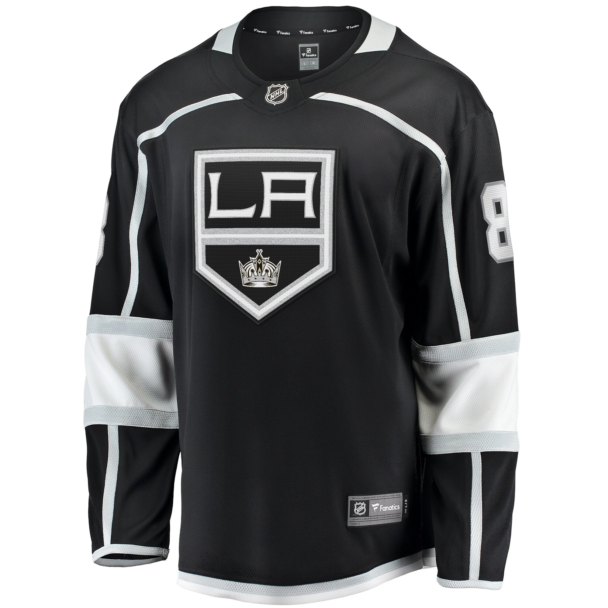 Drew Doughty Los Angeles Kings Fanatics Branded Home Premier Breakaway Player Jersey - Black - vstockx