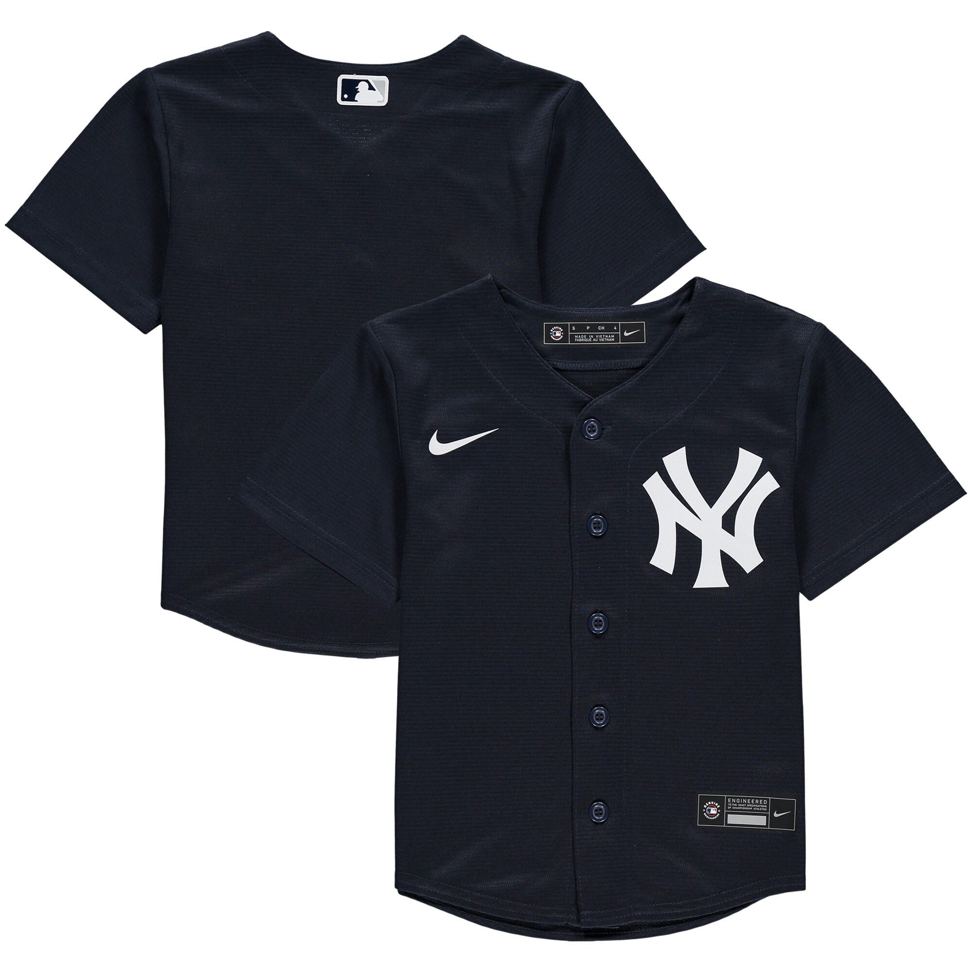 New York Yankees Nike Preschool Alternate Replica Team Jersey - Navy - vstockx