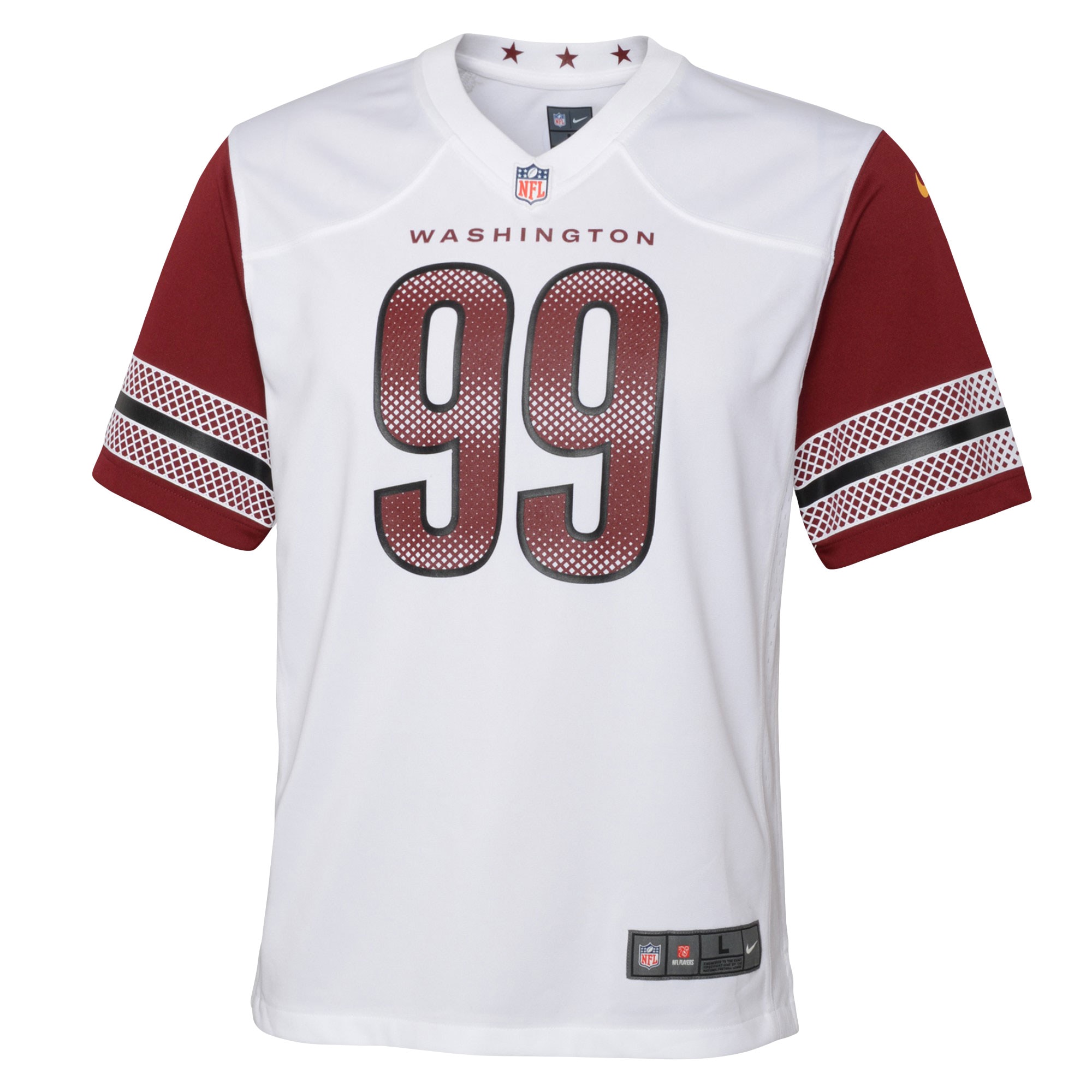 Chase Young Washington Commanders Nike Youth Game Jersey - White - vstockx