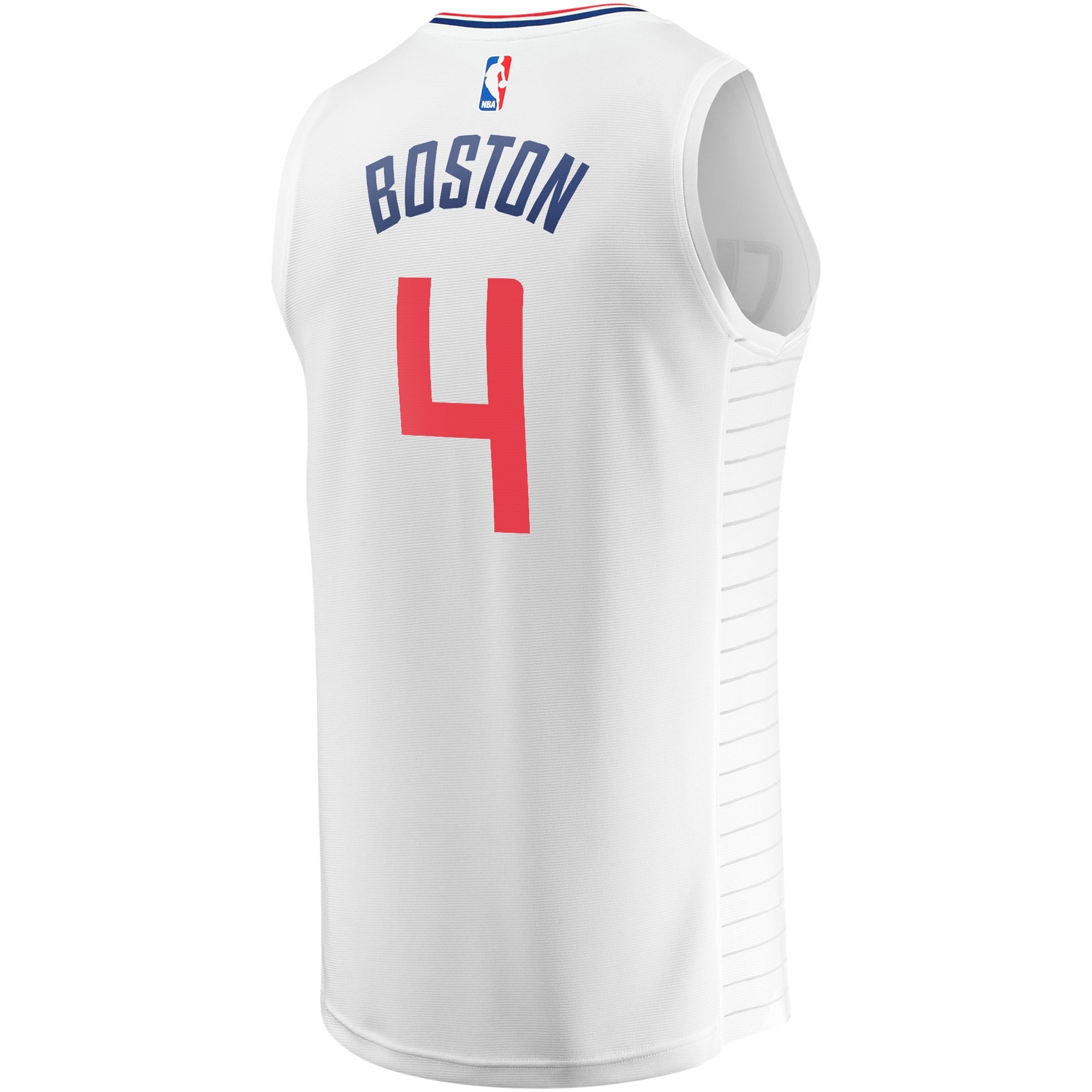 Youth Fanatics Branded Brandon Boston White LA Clippers Fast Break Player Jersey - Association Edition - vstockx