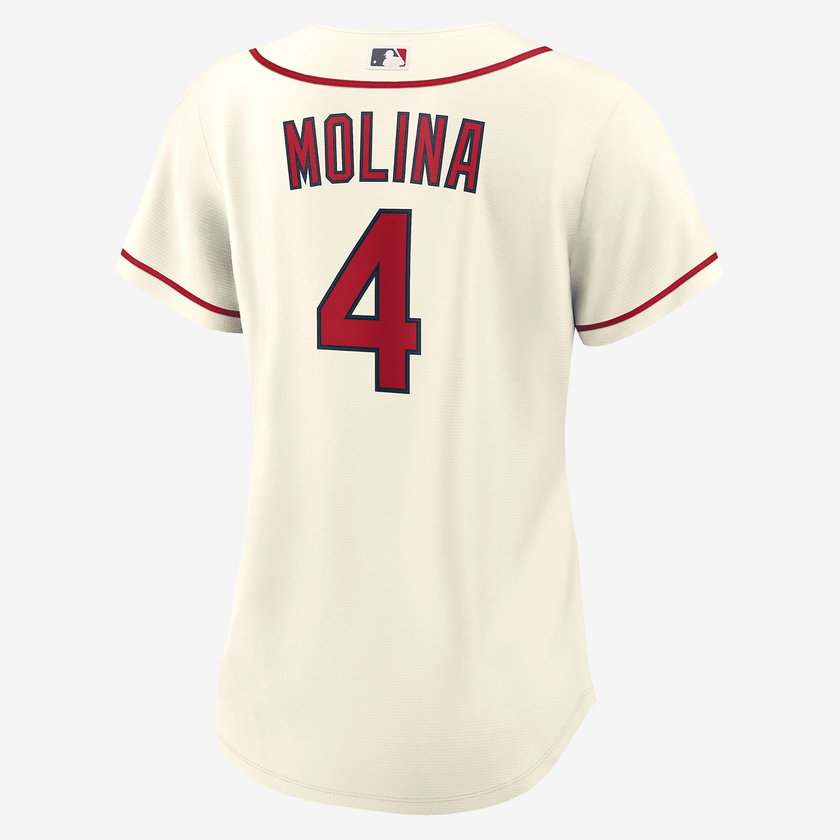 MLB St. Louis Cardinals (Yadier Molina) Women's Replica Baseball Jersey - Cream - vstockx