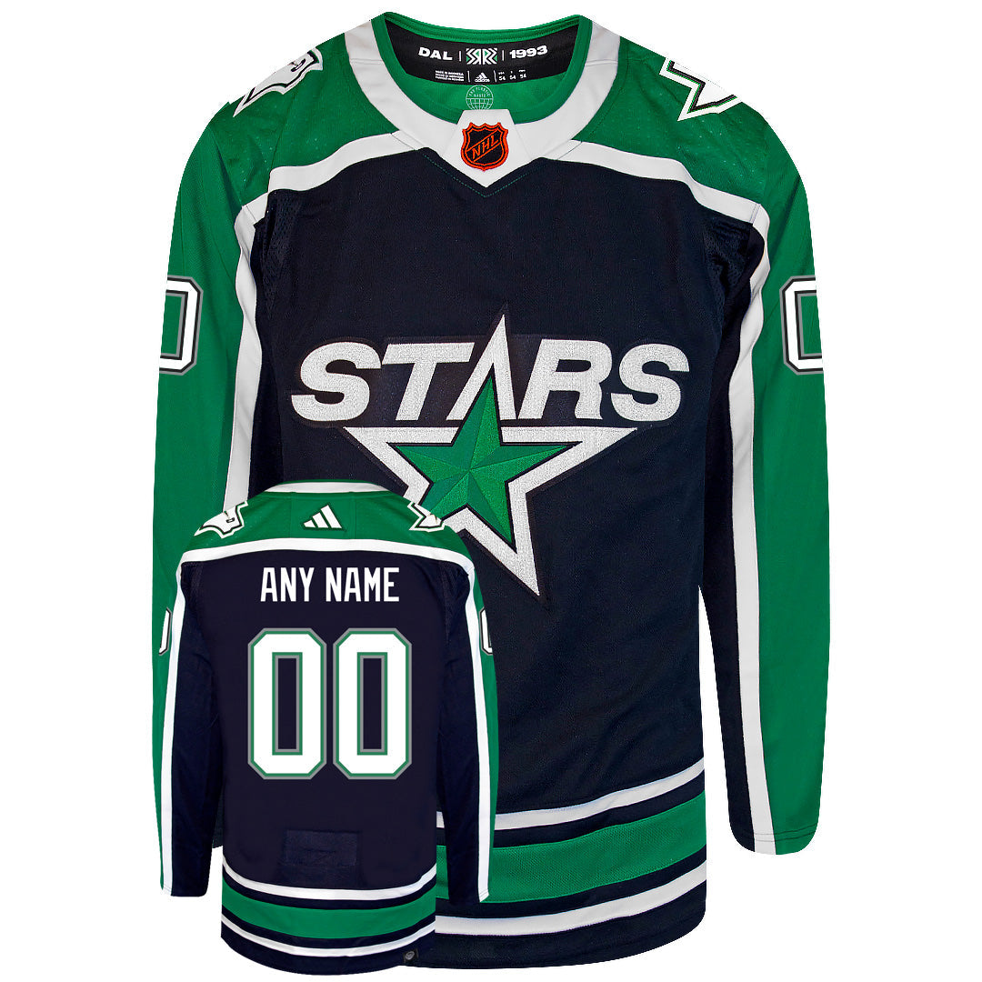 Customizable Dallas Stars Adidas 2022 Primegreen Reverse Retro Authentic NHL Hockey Jersey - vstockx