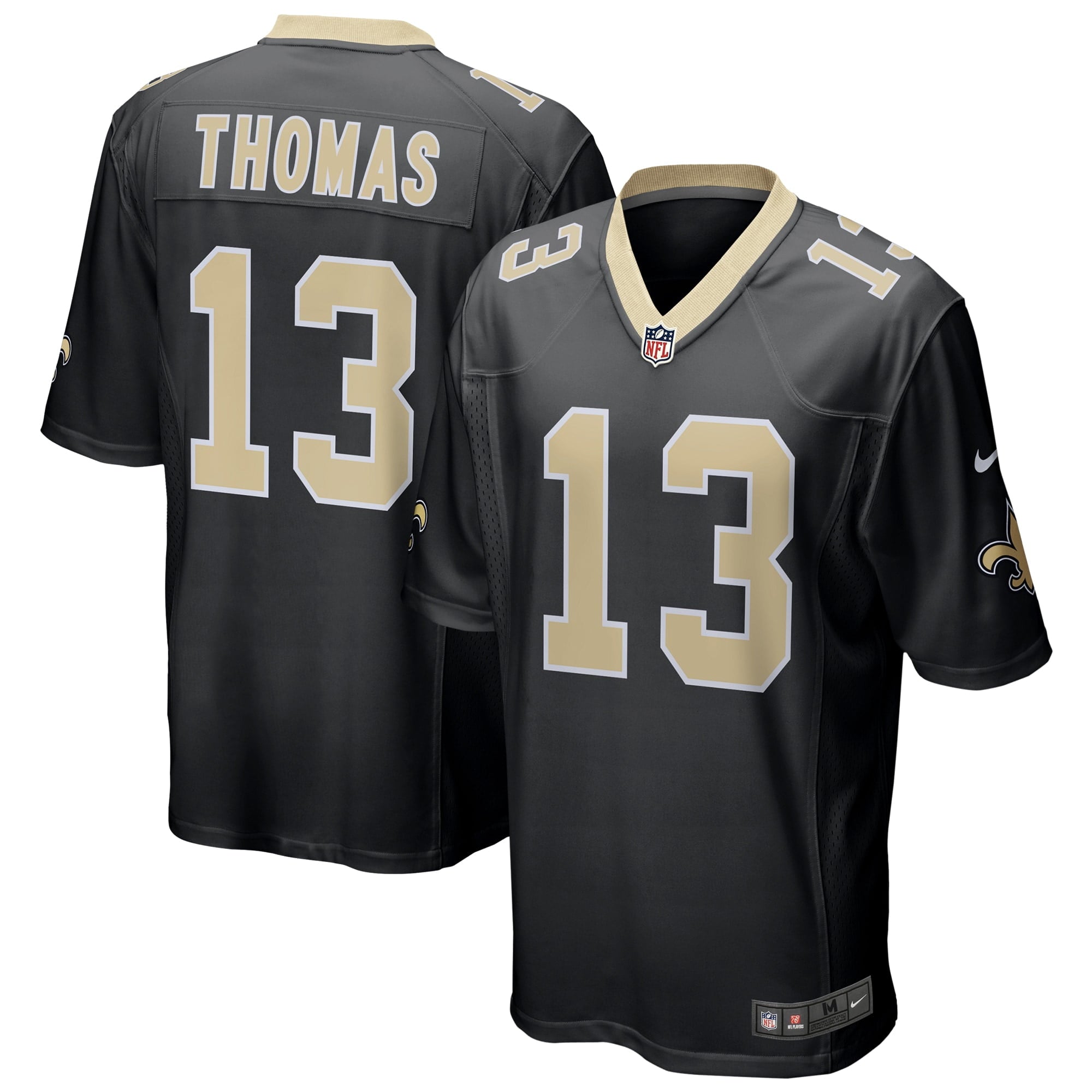 Men's Nike Michael Thomas Black New Orleans Saints Game Jersey - vstockx
