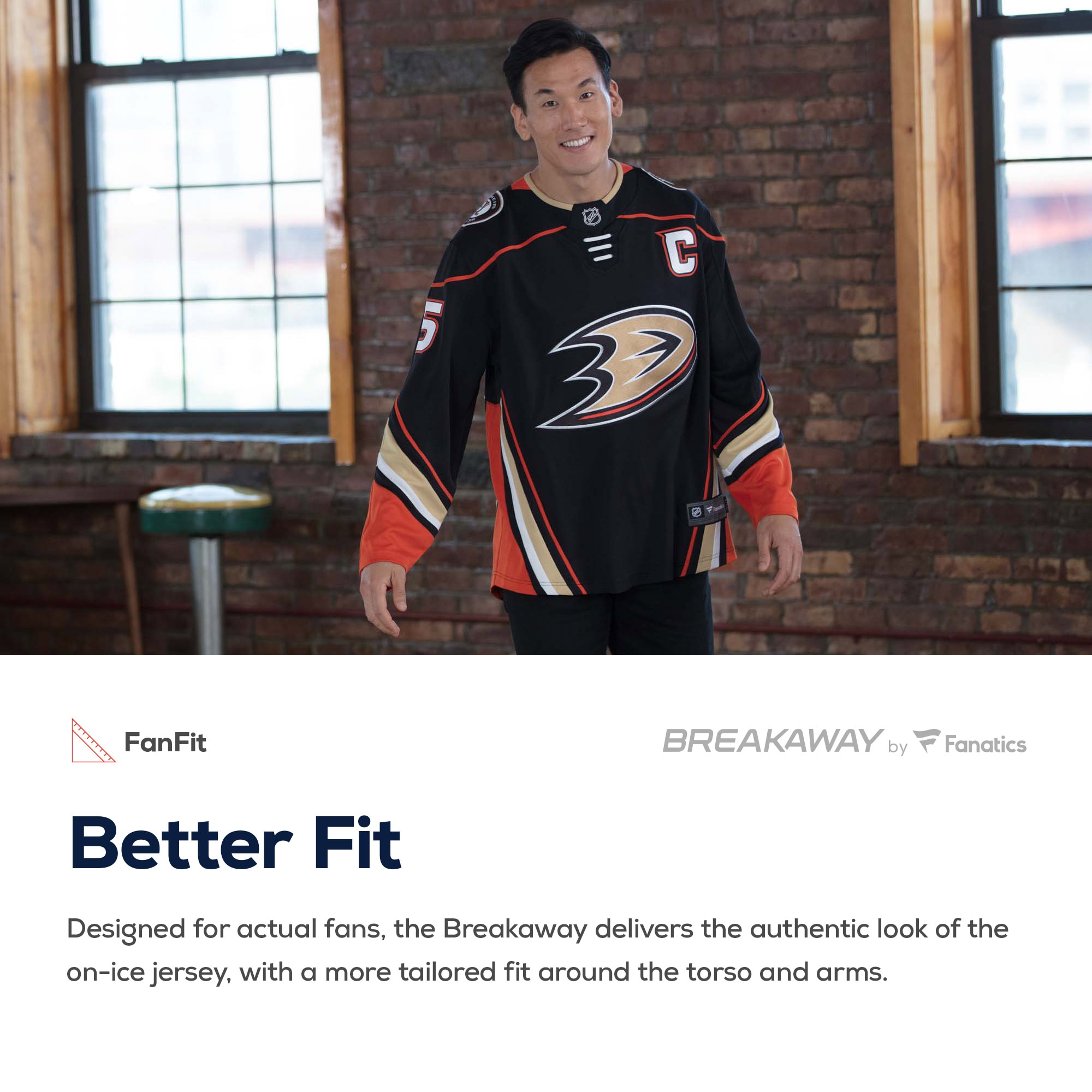 Anaheim Ducks Fanatics Branded Breakaway Away Jersey - White - vstockx
