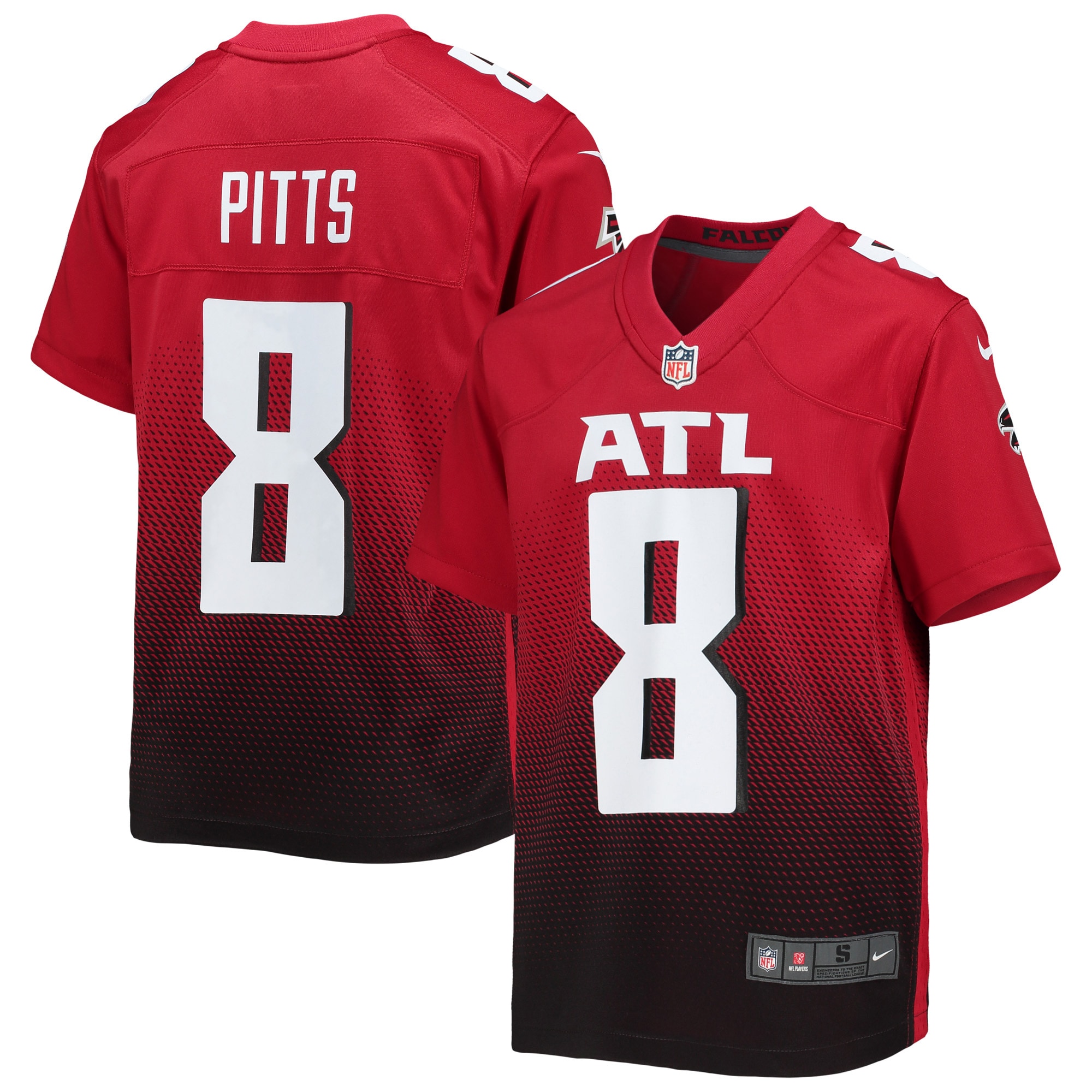 Kyle Pitts Atlanta Falcons Nike Youth Game Jersey - Red - vstockx