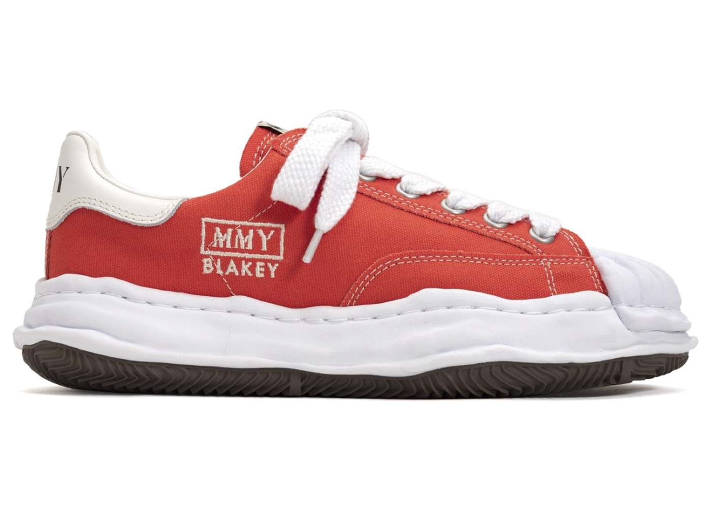 Maison Mihara Yasuhiro Blakey OG Sole Canvas Low Red - vstockx