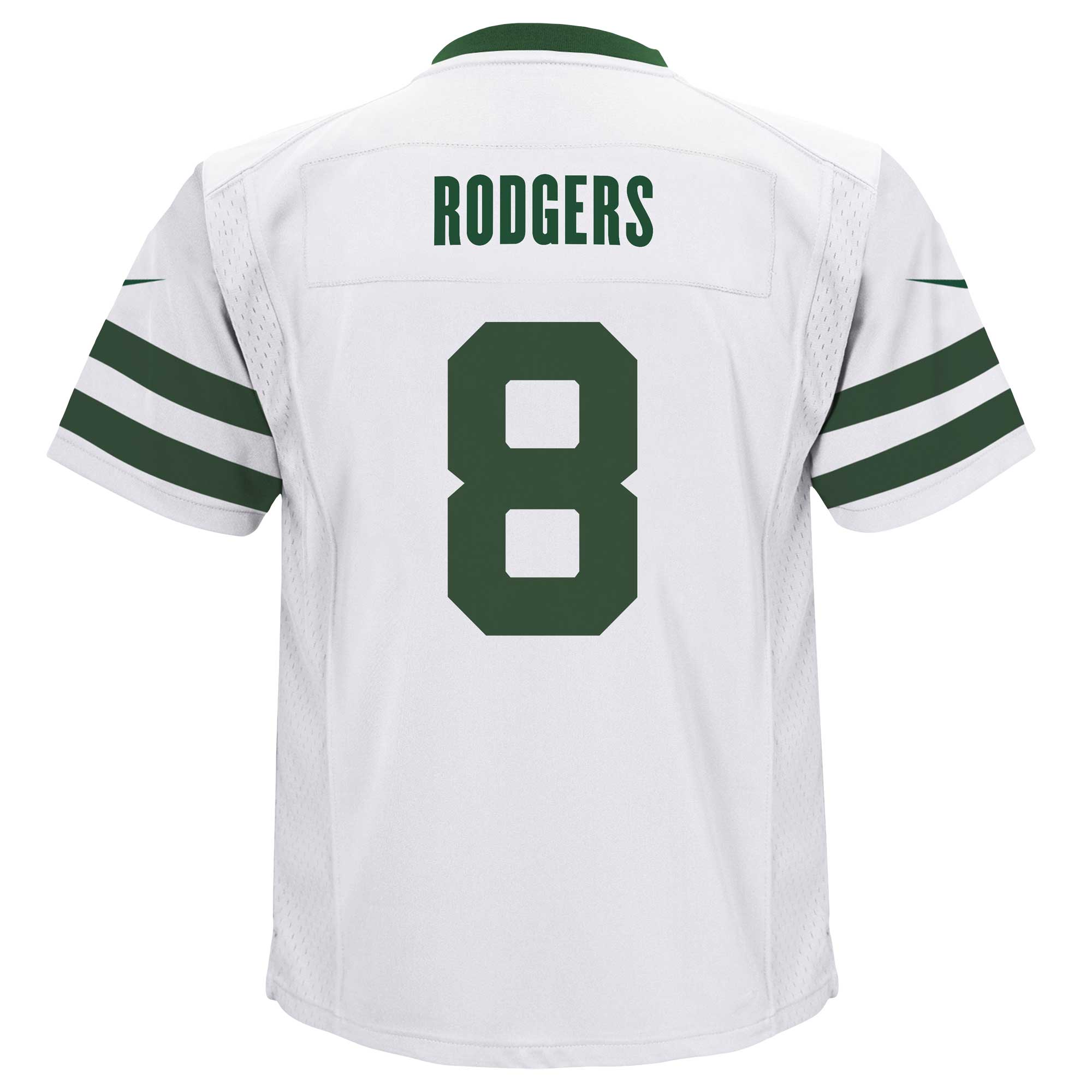 Aaron Rodgers New York Jets Nike Preschool Alternate Game Jersey - White - vstockx