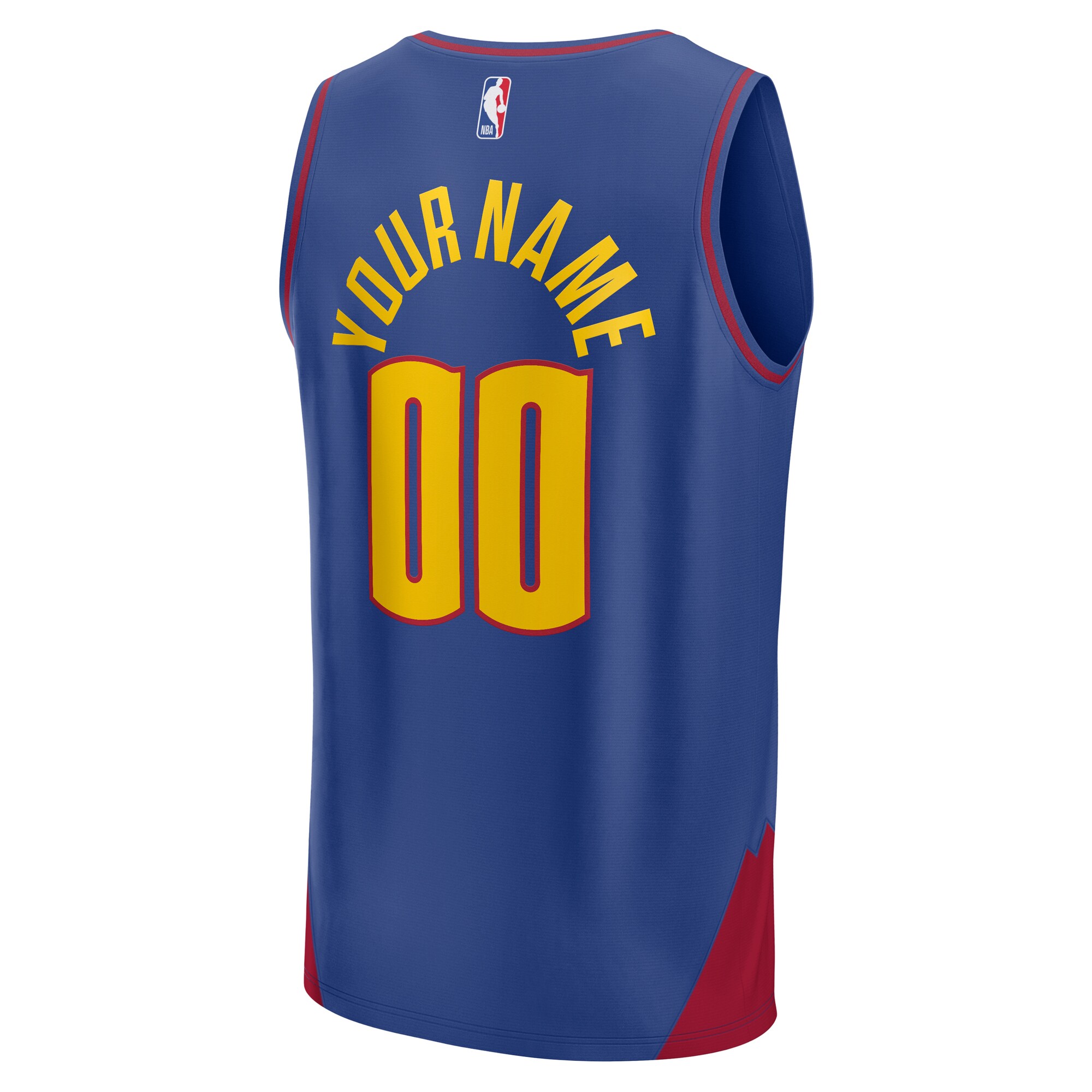 Denver Nuggets Fanatics Branded 2022/23 Fast Break Custom Replica Jersey - Blue - Statement Edition - vstockx