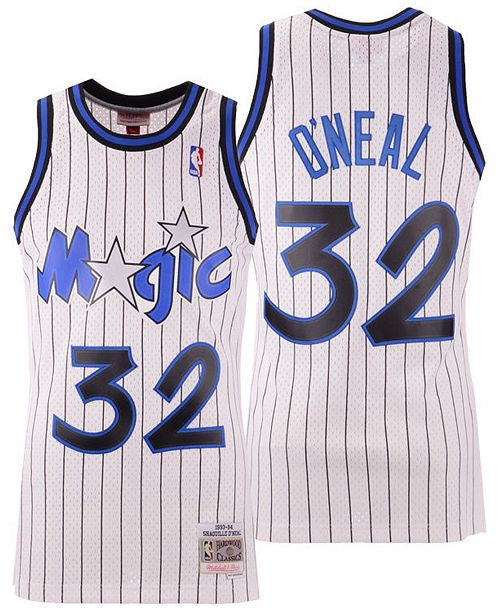 Men's Shaquille O'Neal Orlando Magic 1993-94 White Swingman Replica Jersey By Mitchell & Ness - vstockx