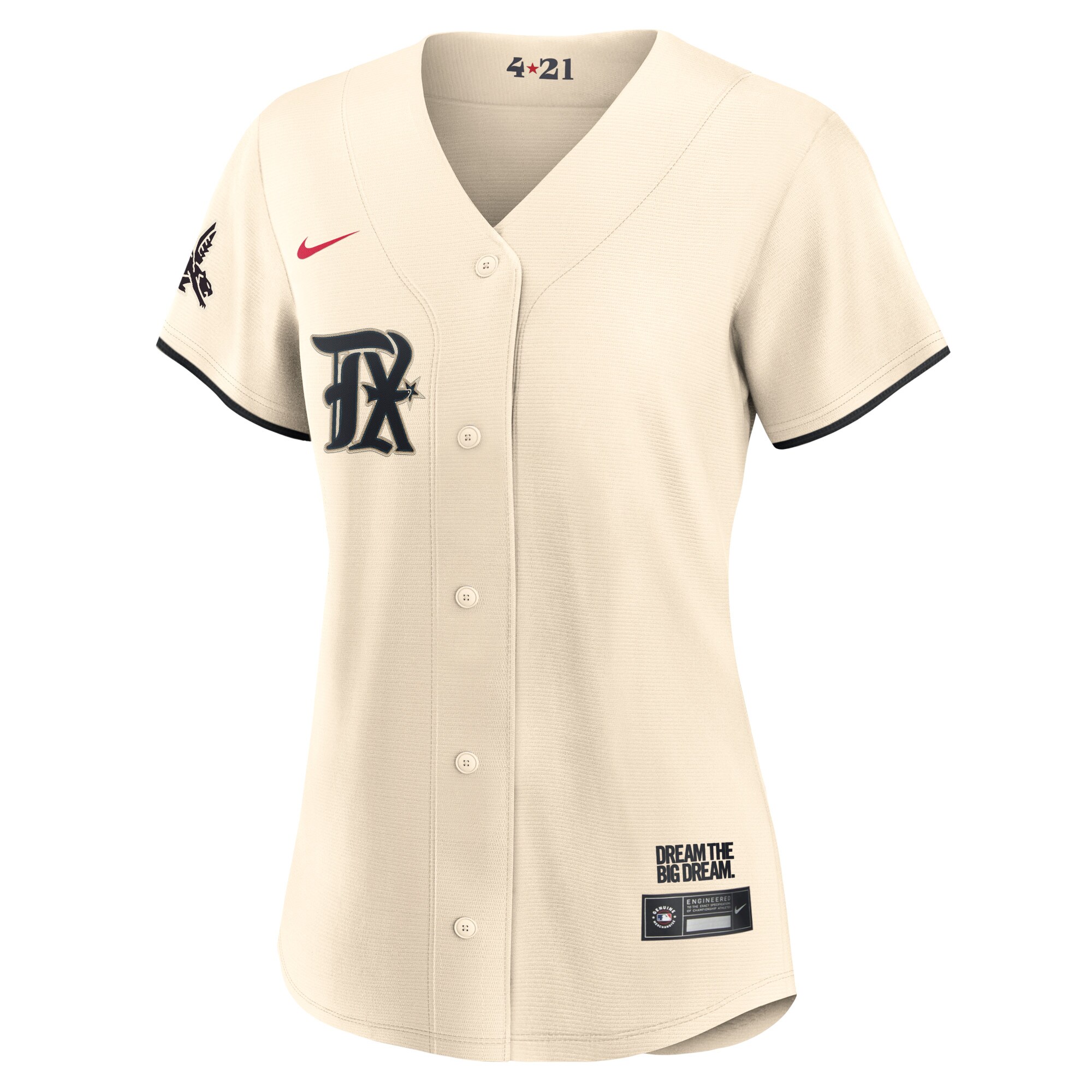 Texas Rangers Nike Women's 2023 City Connect Replica Jersey - Cream - vstockx