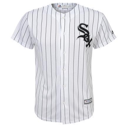 Youth Eloy Jimenez Chicago White Sox Majestic White Home Cool Base Replica Jersey - vstockx