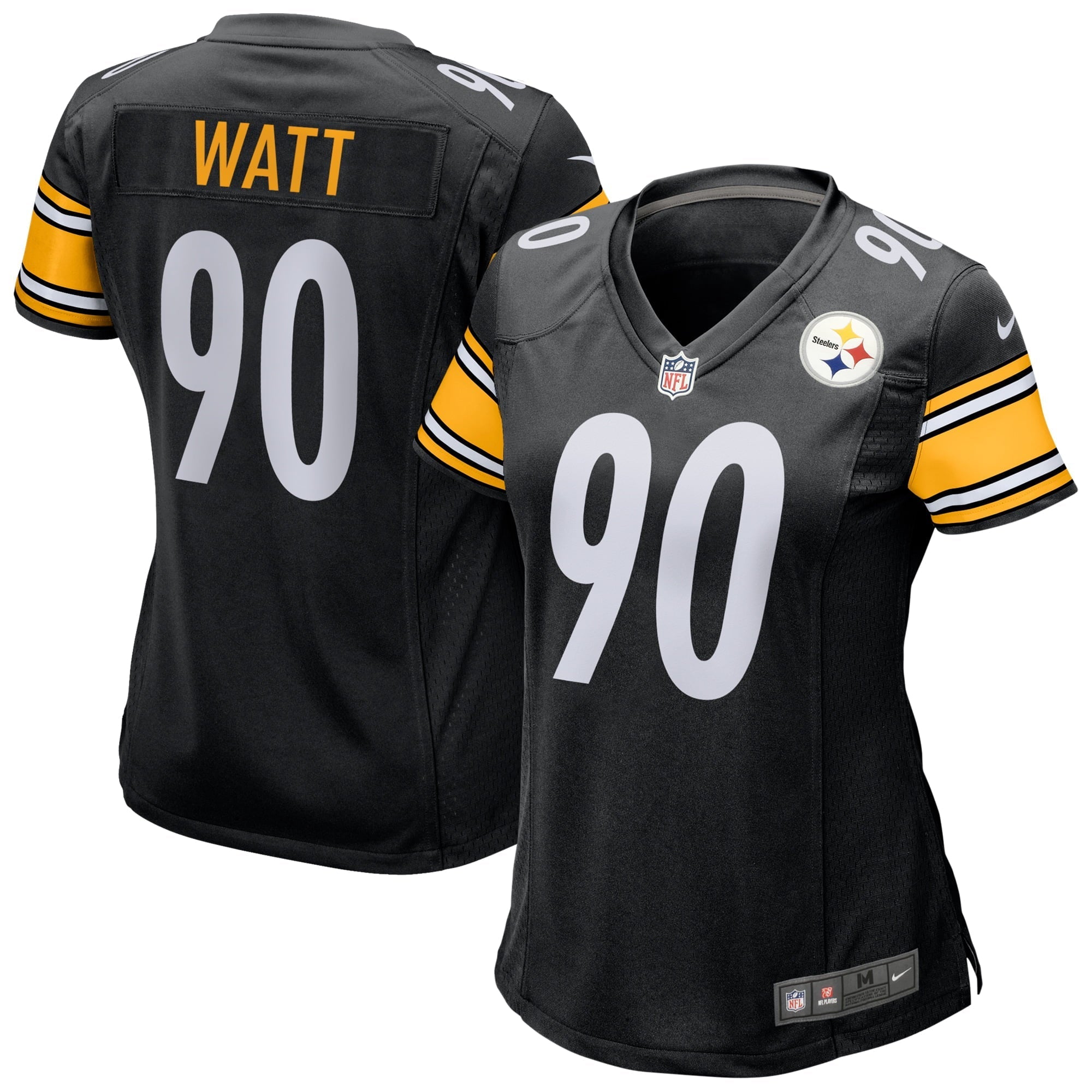 Women's Nike T.J. Watt Black Pittsburgh Steelers Game Jersey - vstockx