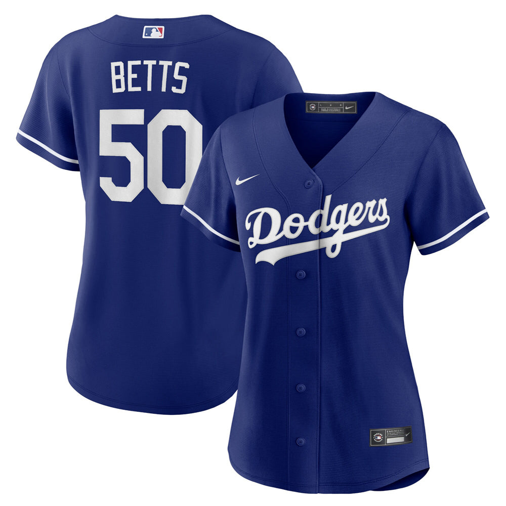 Women's Los Angeles Dodgers Mookie Betts Alternate Player Jersey - Royal - vstockx