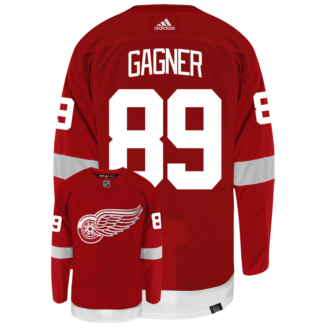 Sam Gagner Detroit Red Wings Adidas Primegreen Authentic NHL Hockey Jersey - vstockx