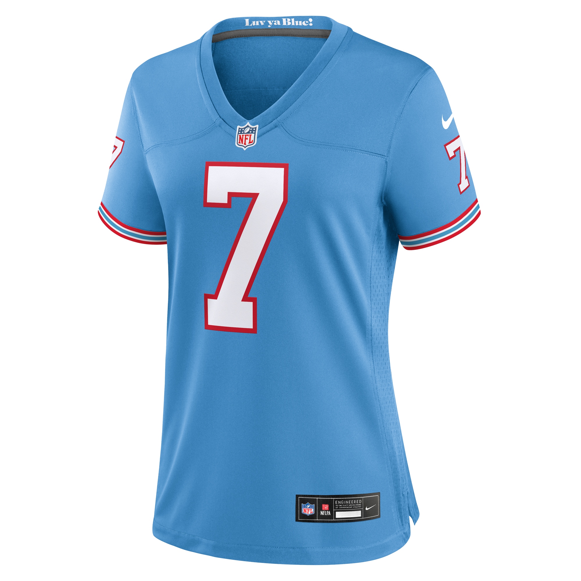 Malik Willis Tennessee Titans Nike Women's Oilers Throwback Player Game Jersey - Light Blue - vstockx