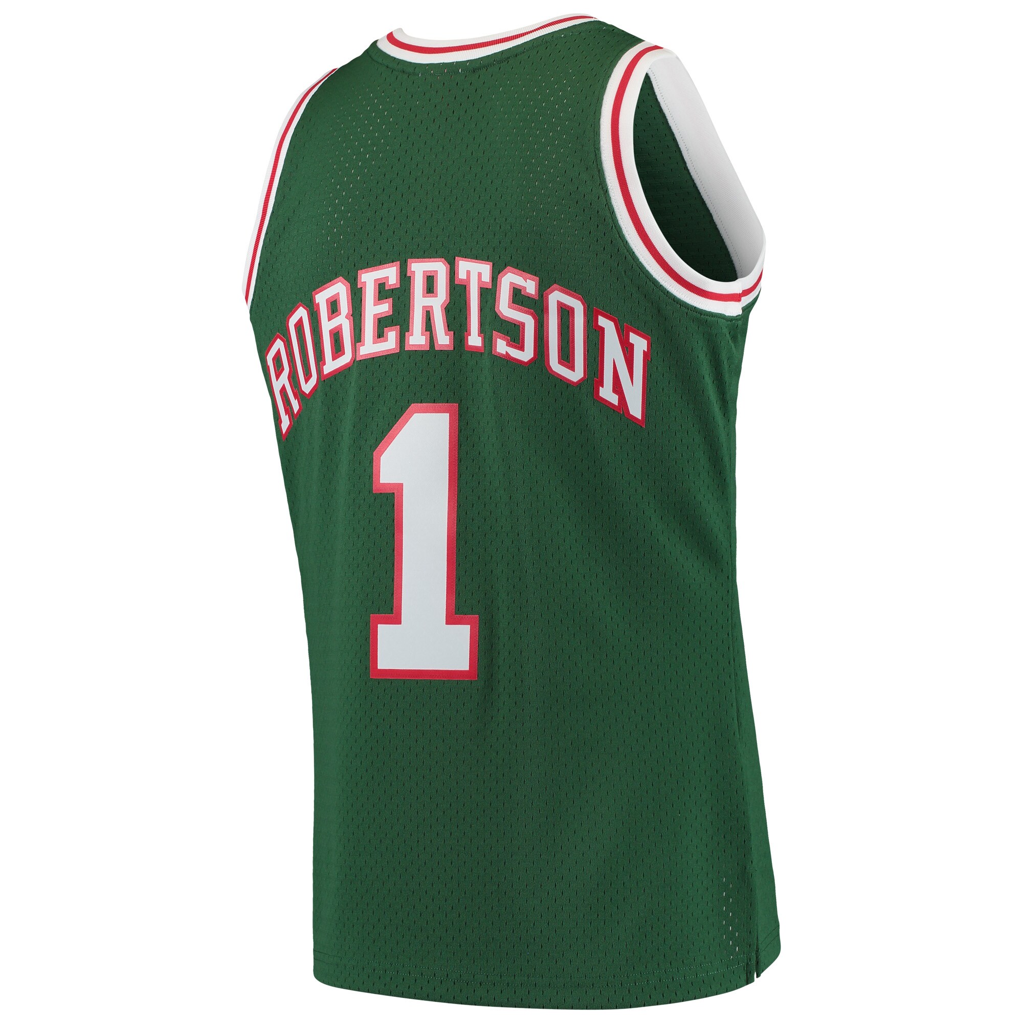 Oscar Robertson Milwaukee Bucks Mitchell & Ness Hardwood Classics Swingman Jersey - Green - vstockx