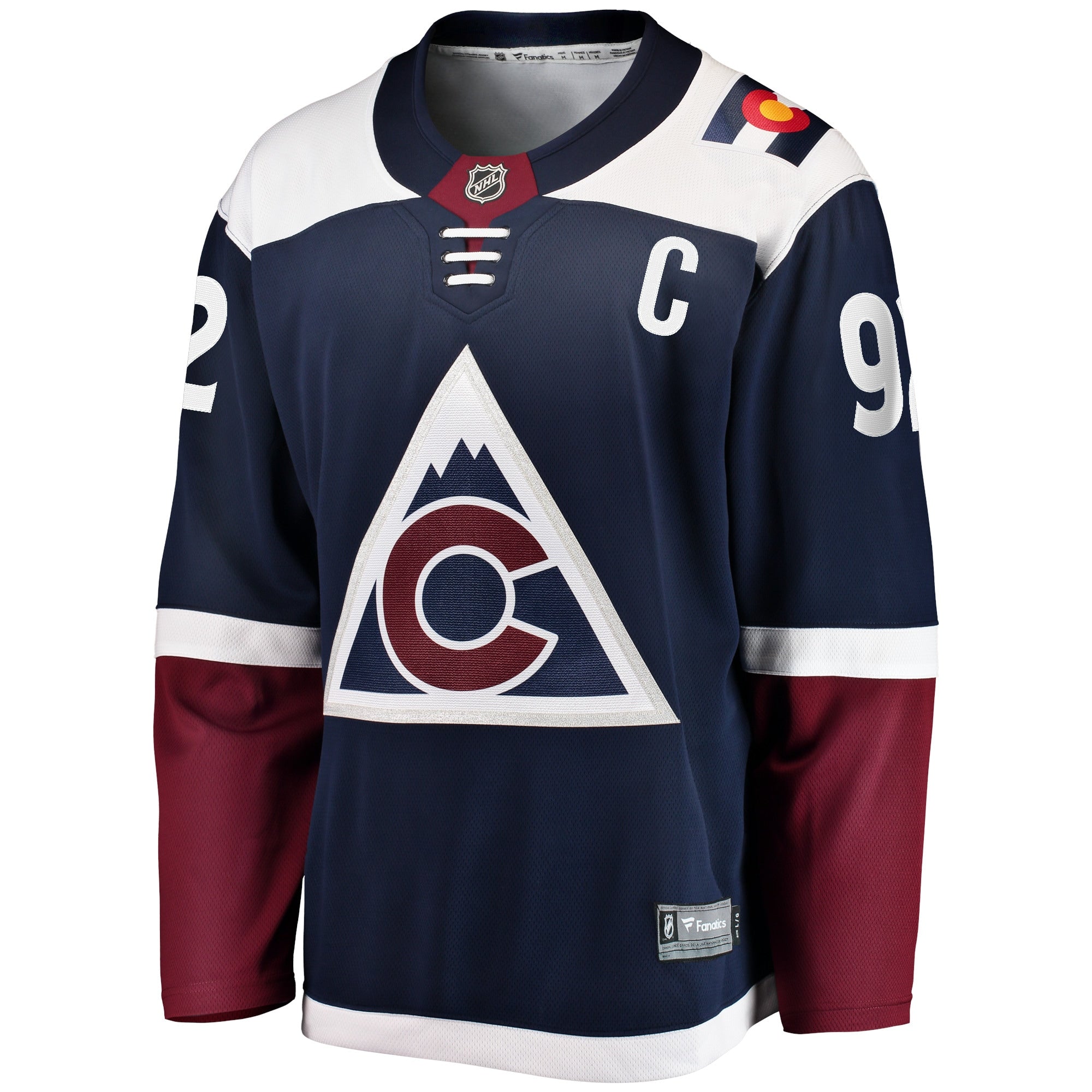 Men's Fanatics Branded Gabriel Landeskog Navy Colorado Avalanche Premier Breakaway Player Jersey - vstockx