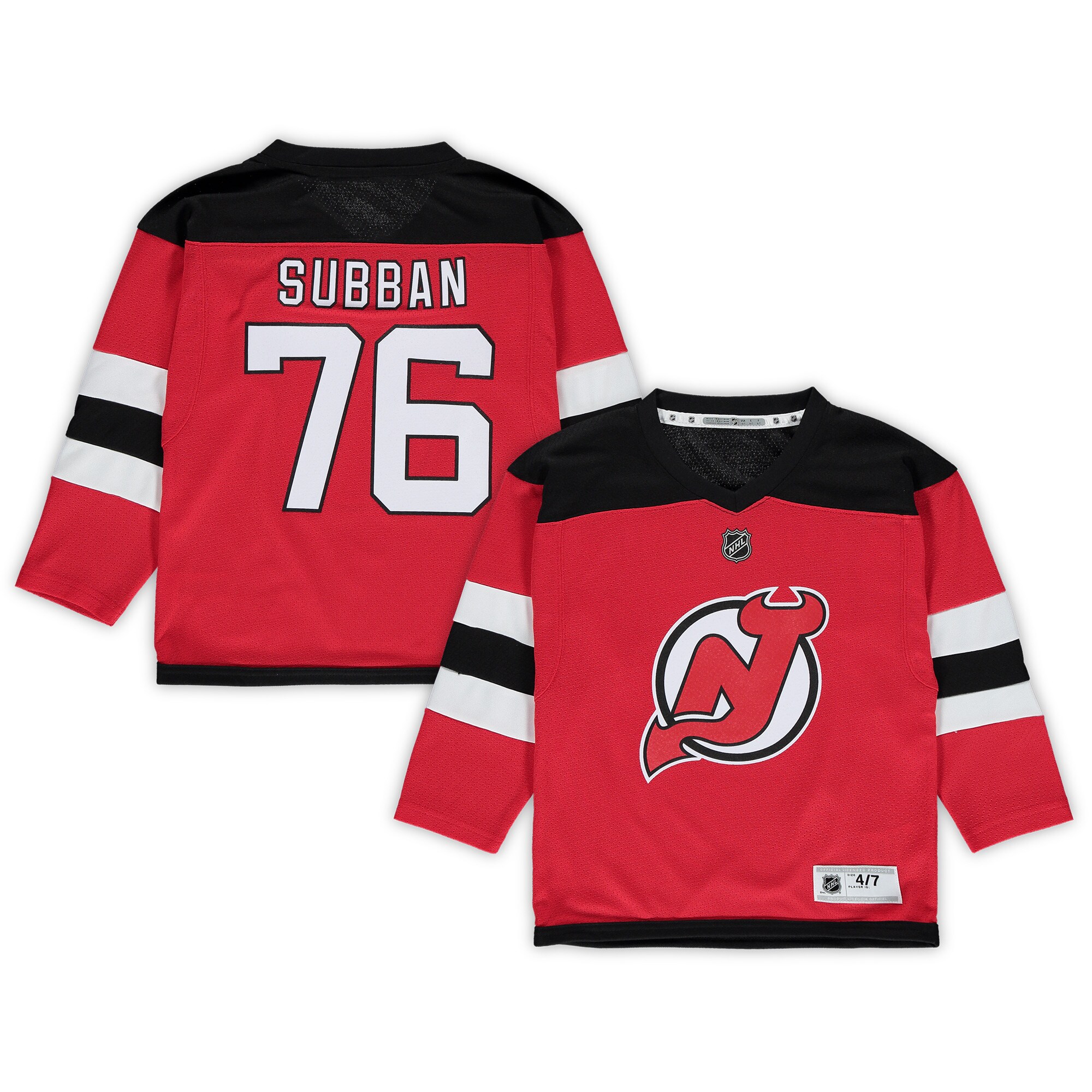 P.K. Subban New Jersey Devils Preschool Home Replica Player Jersey - Red - vstockx