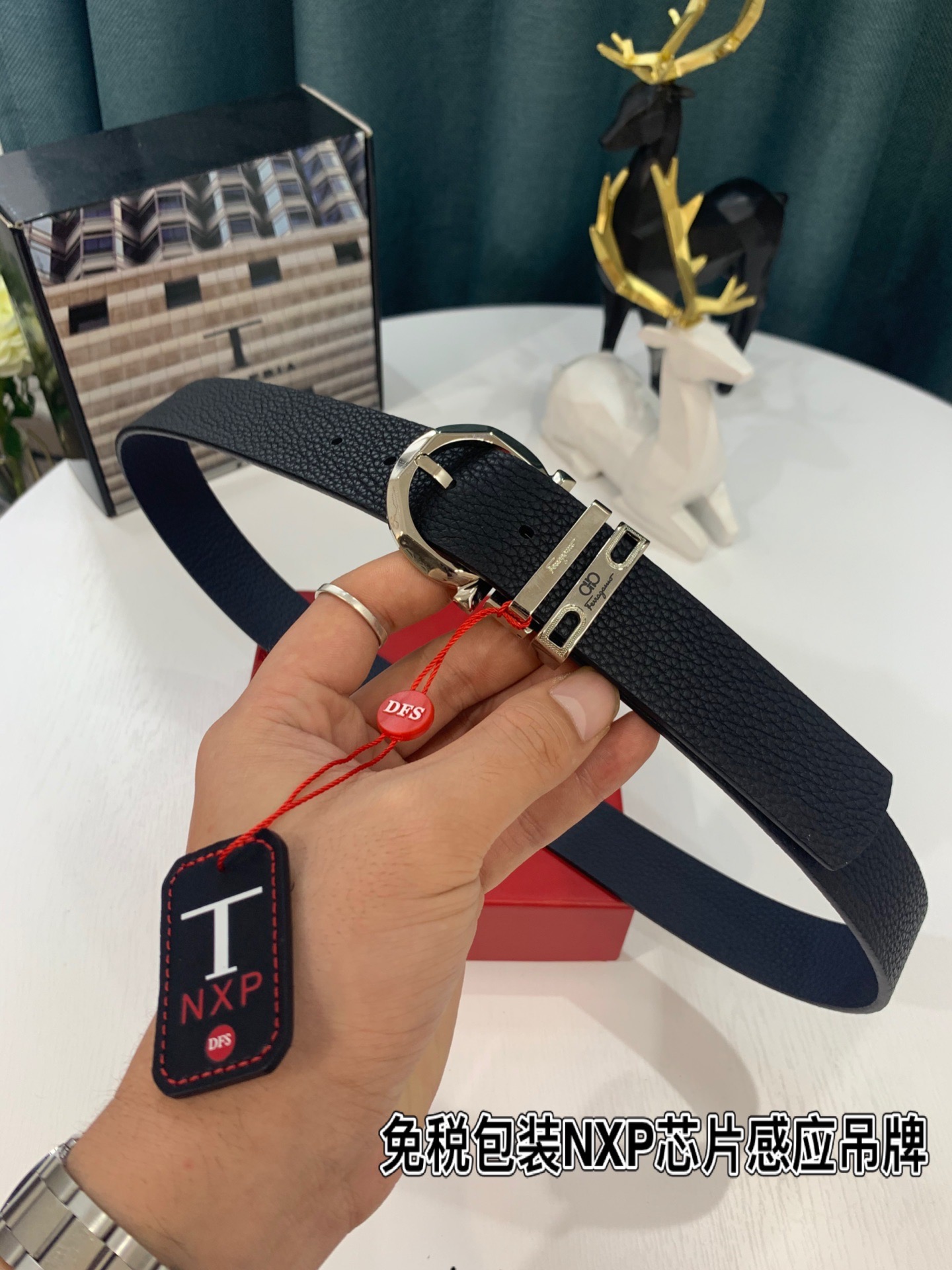 Streetwear Belt Ferragamo 319203 size:3.5cm - vstockx