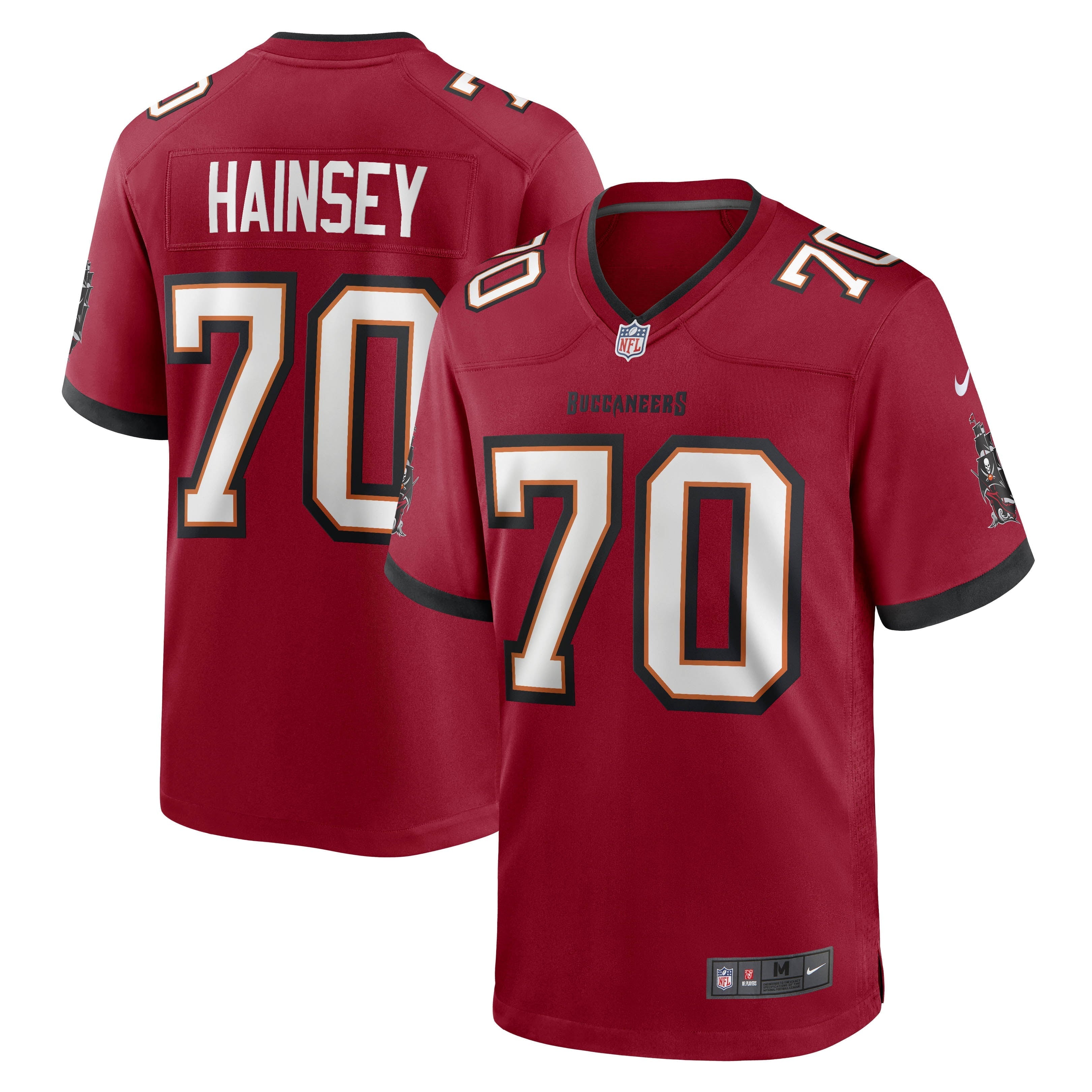 Men's Nike Robert Hainsey Red Tampa Bay Buccaneers Game Jersey - vstockx