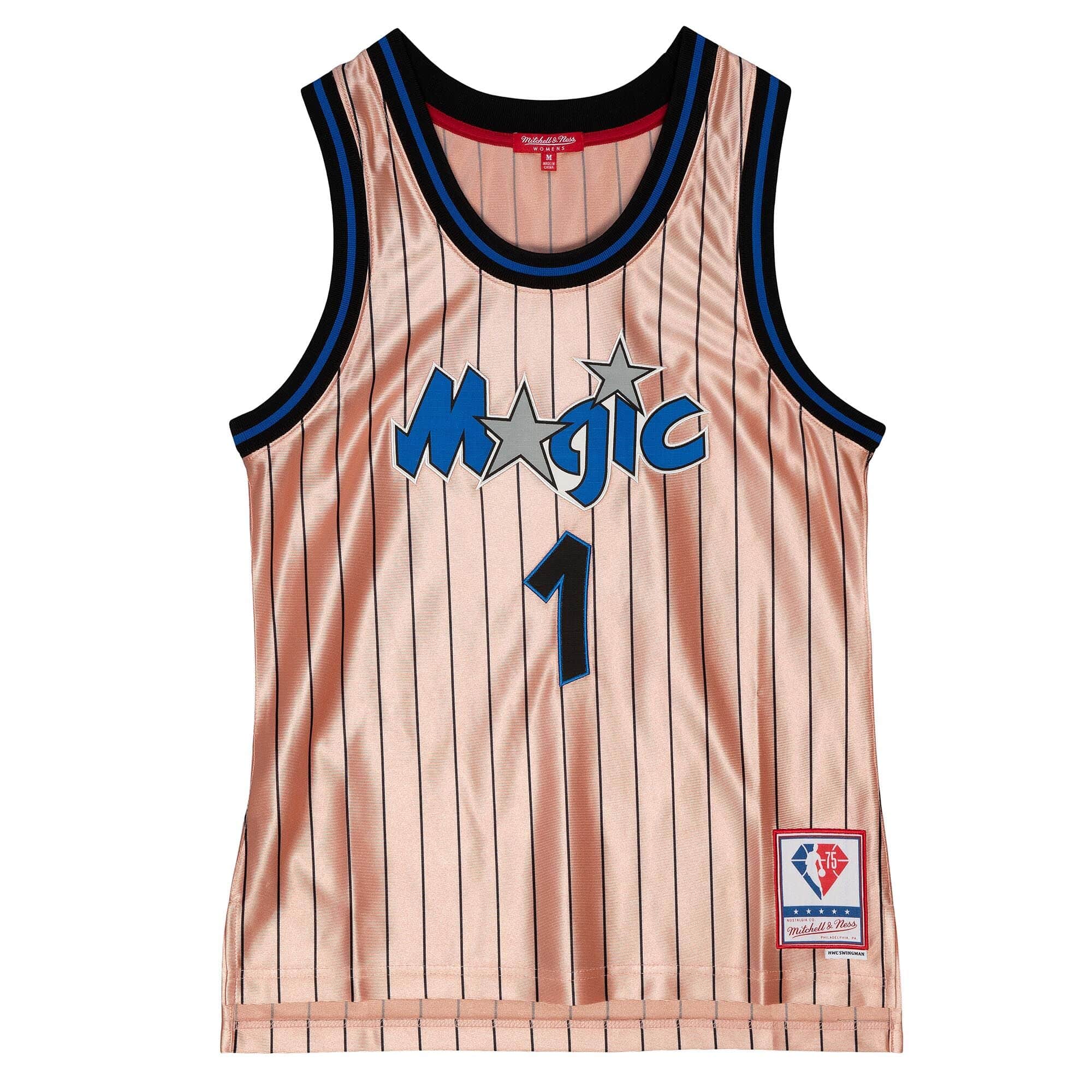 Womens 75th Anniversary Rose Gold Swingman Penny Hardaway Orlando Magic 1993-94 Jersey - vstockx