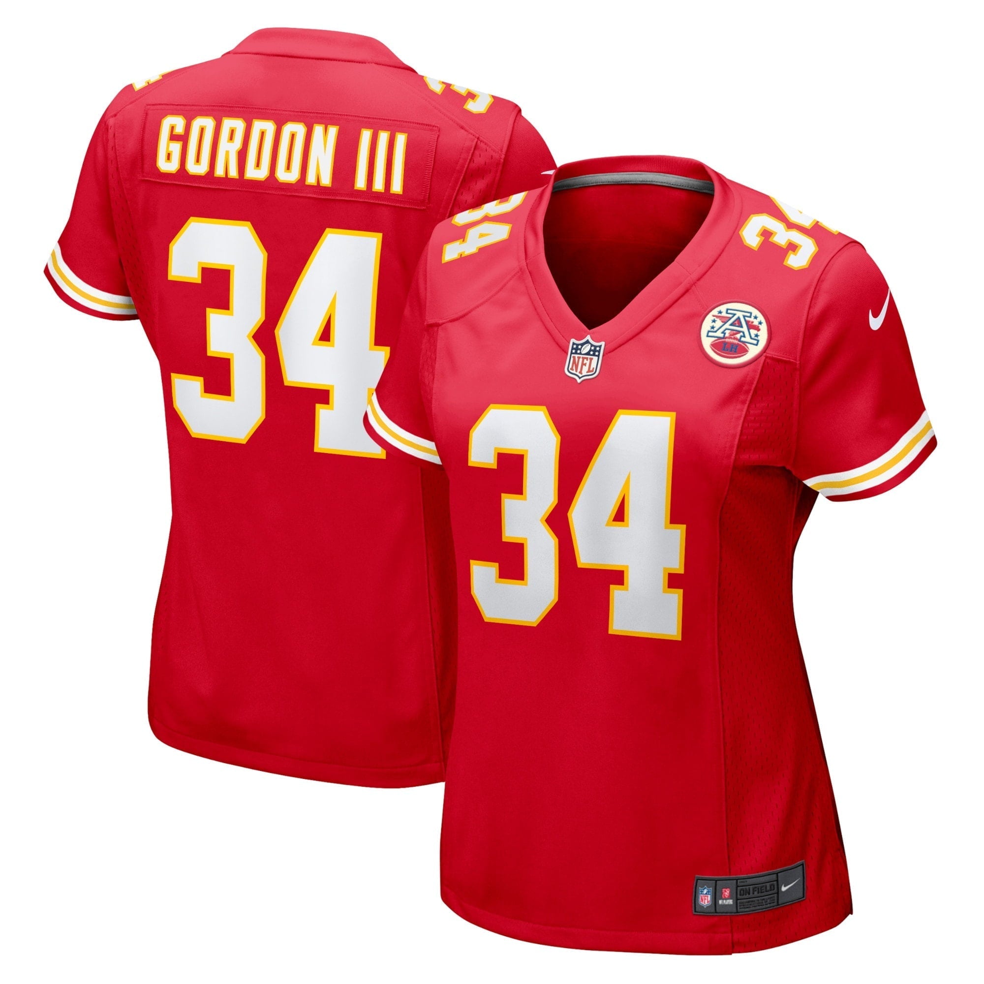 Women's Nike Melvin Gordon III Red Kansas City Chiefs Home Game Player Jersey - vstockx