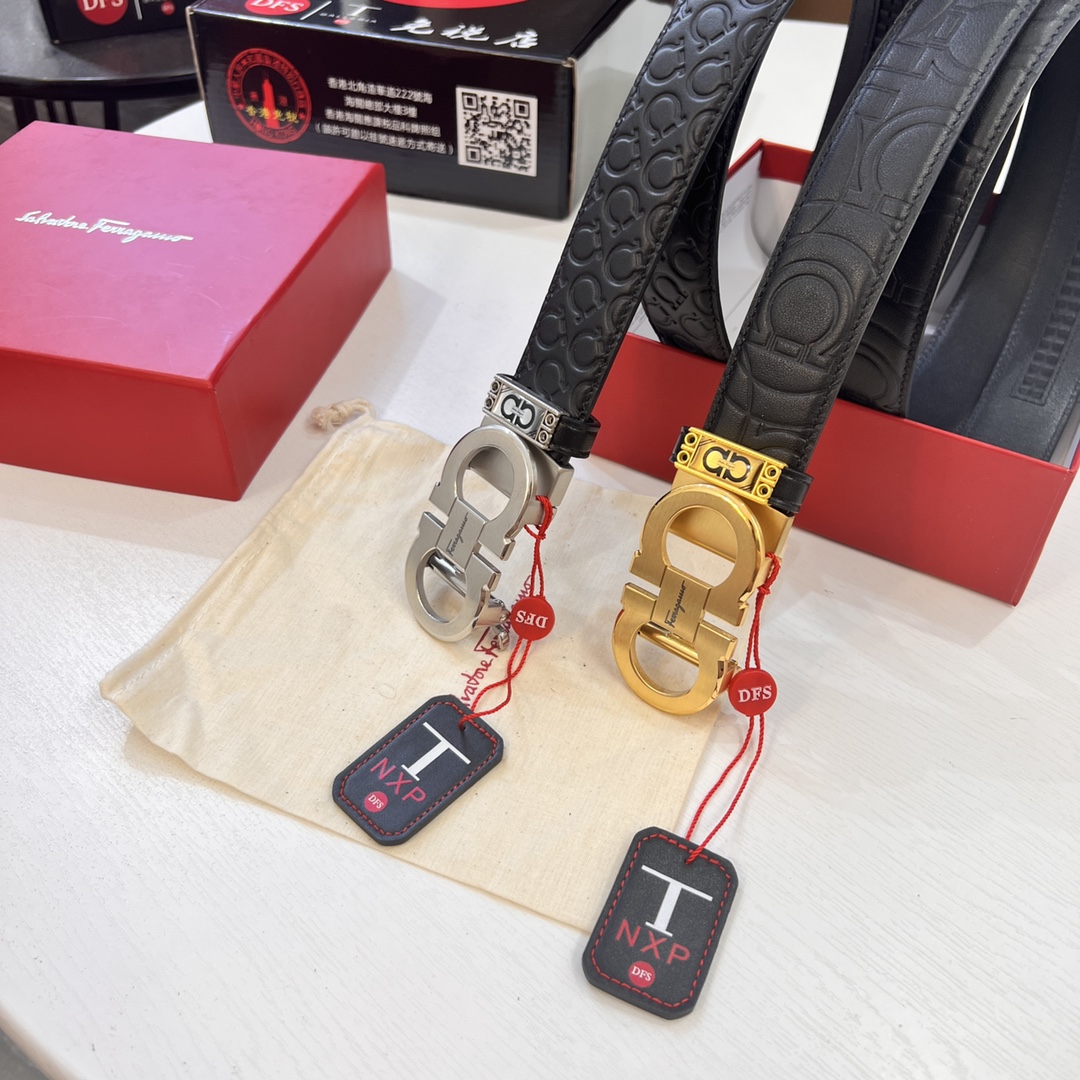 Streetwear Belt Ferragamo 320275 size:3.5cm - vstockx