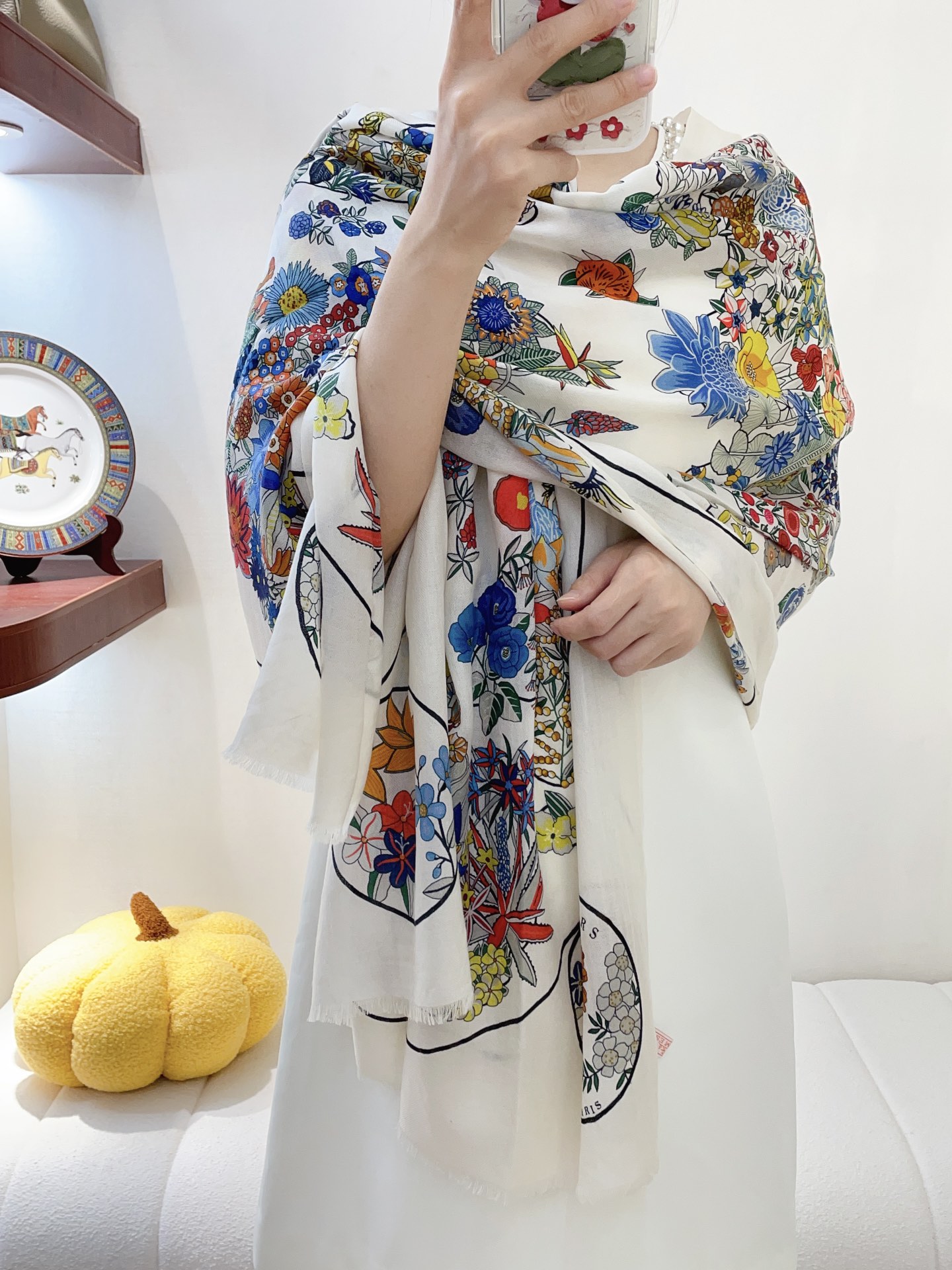 Streetwear Scarf Hermes 328746 SIZE:200*100cm - vstockx