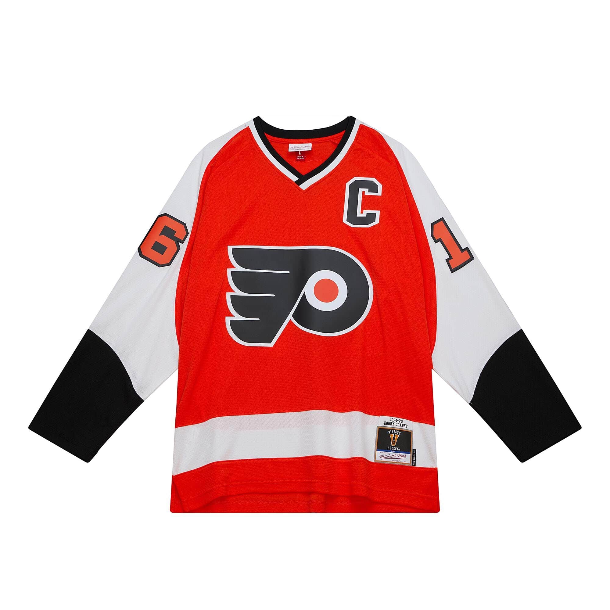 Blue Line Bobby Clarke Philadelphia Flyers 1974 Jersey - vstockx