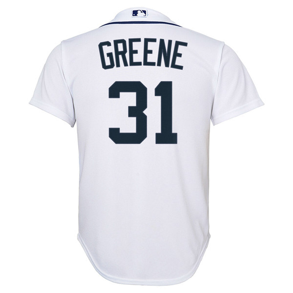 Youth Detroit Tigers Riley Greene Cool Base Replica Home Jersey - White - vstockx