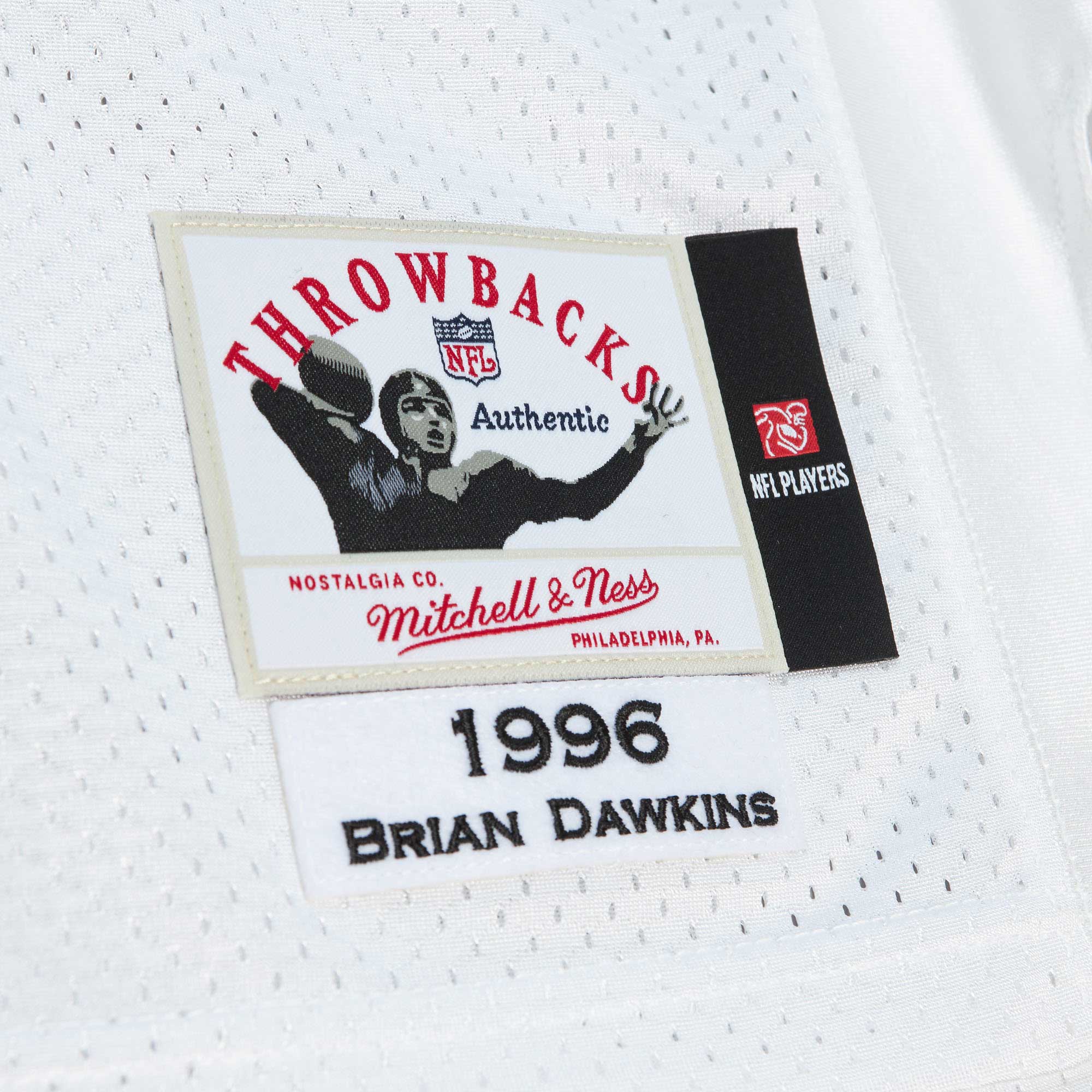 Brian Dawkins Philadelphia Eagles Mitchell & Ness 1996 Authentic Jersey - White - vstockx
