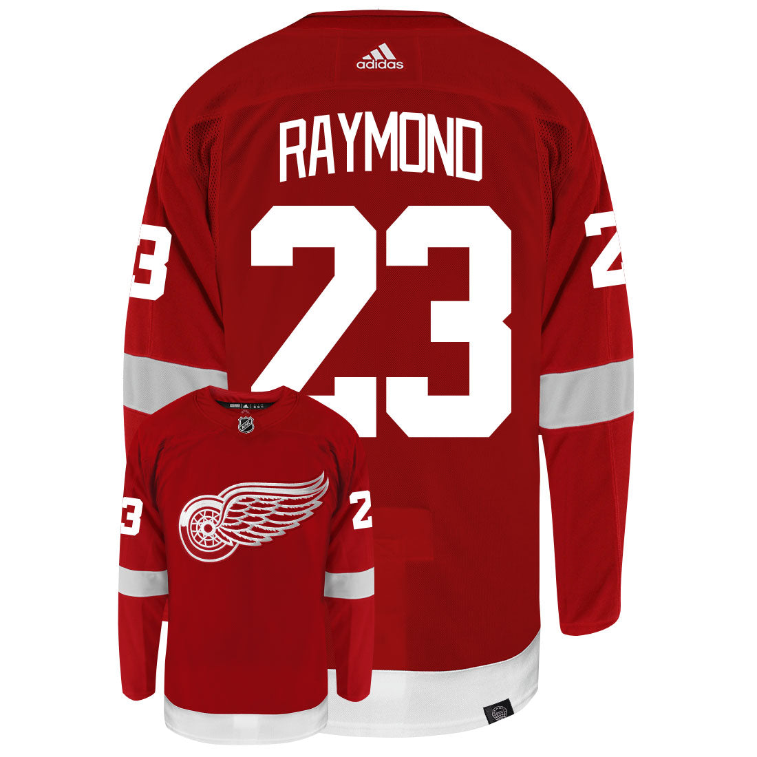 Lucas Raymond Detroit Red Wings Adidas Primegreen Authentic NHL Hockey Jersey - vstockx