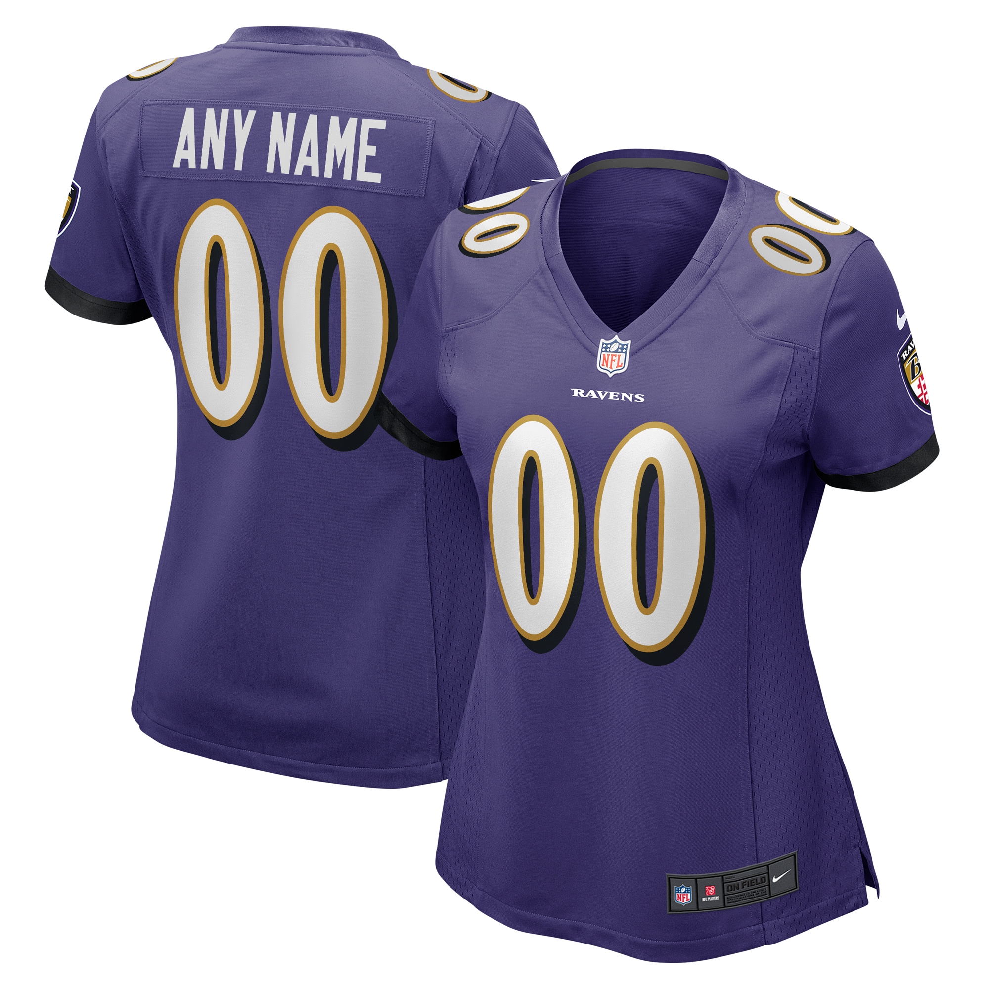 Baltimore Ravens Nike Women's Custom Game Jersey - Purple - vstockx