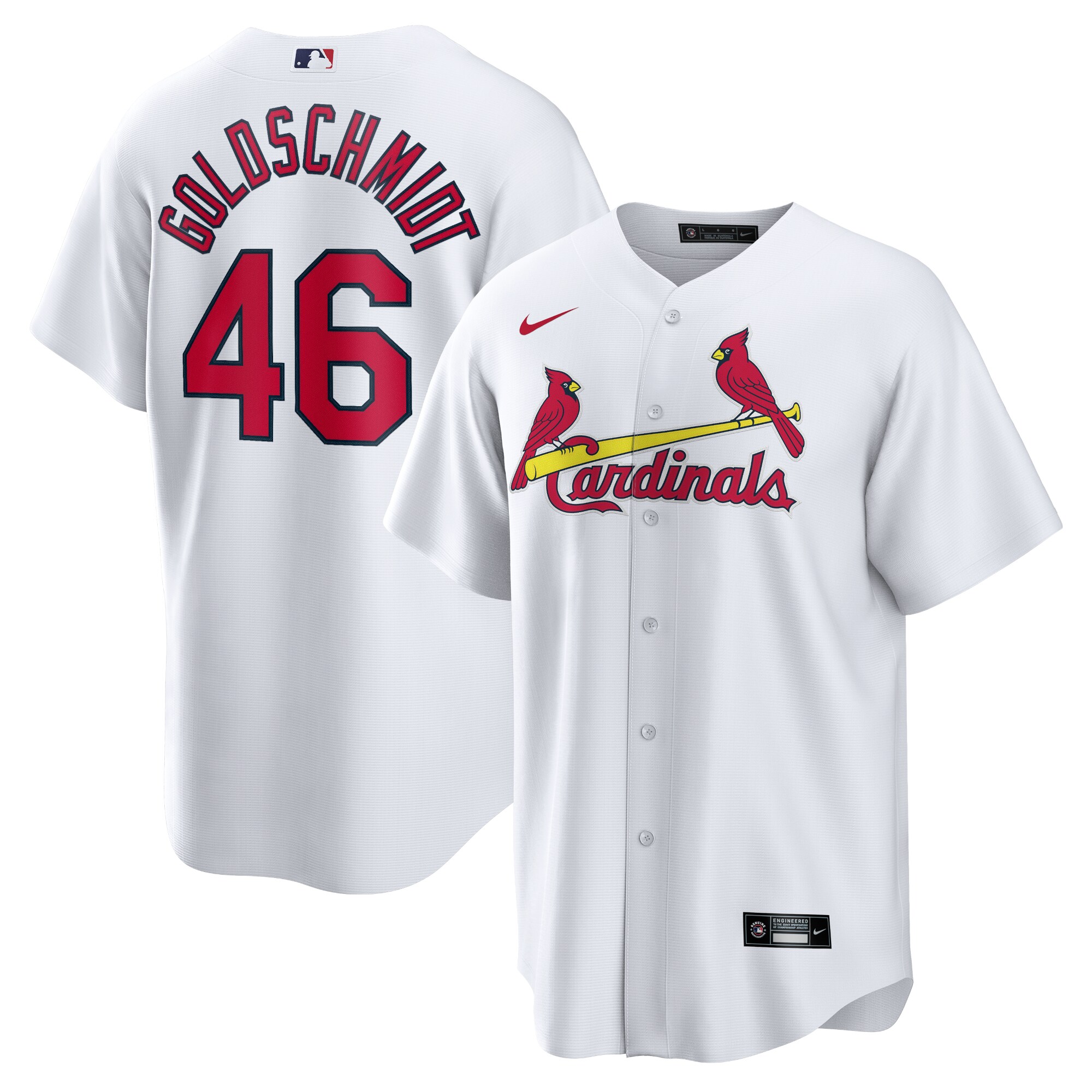 Paul Goldschmidt St. Louis Cardinals Nike Home Replica Player Name Jersey - White - vstockx