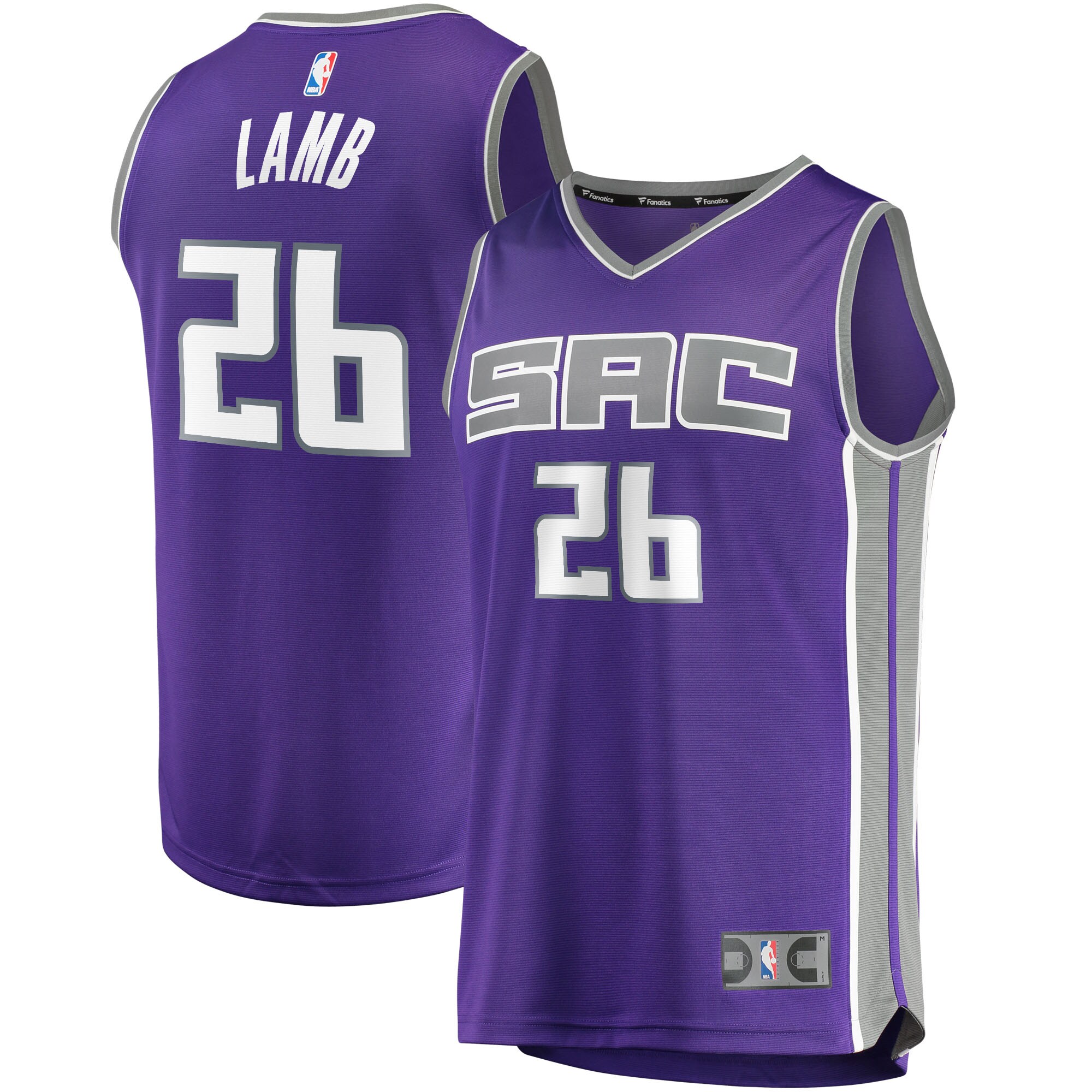Jeremy Lamb Sacramento Kings Fanatics Branded 2021/22 Fast Break Replica Jersey - Icon Edition - Purple - vstockx