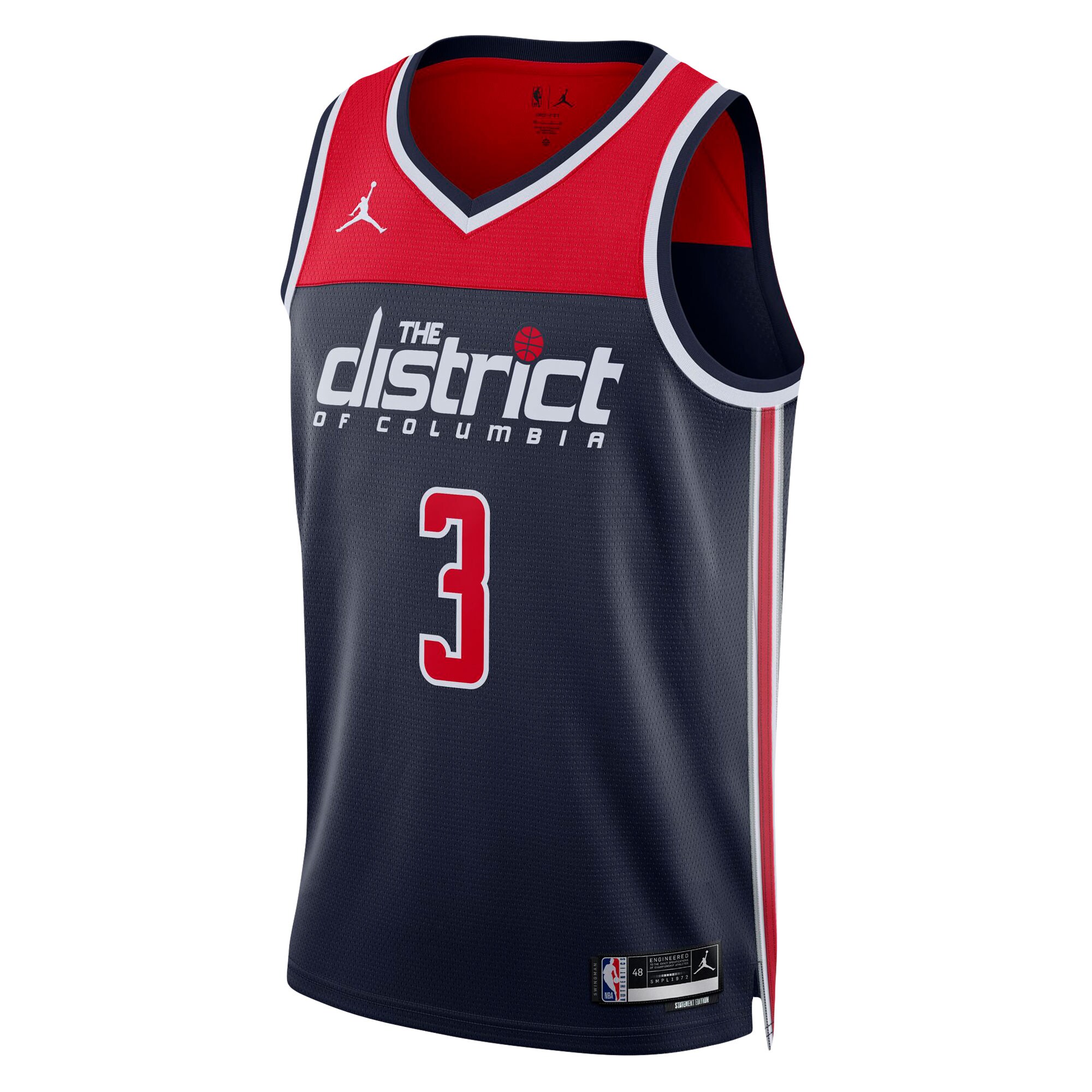 Bradley Beal Washington Wizards Jordans Brand Unisex Swingman Jersey - Statement Edition - Navy - vstockx