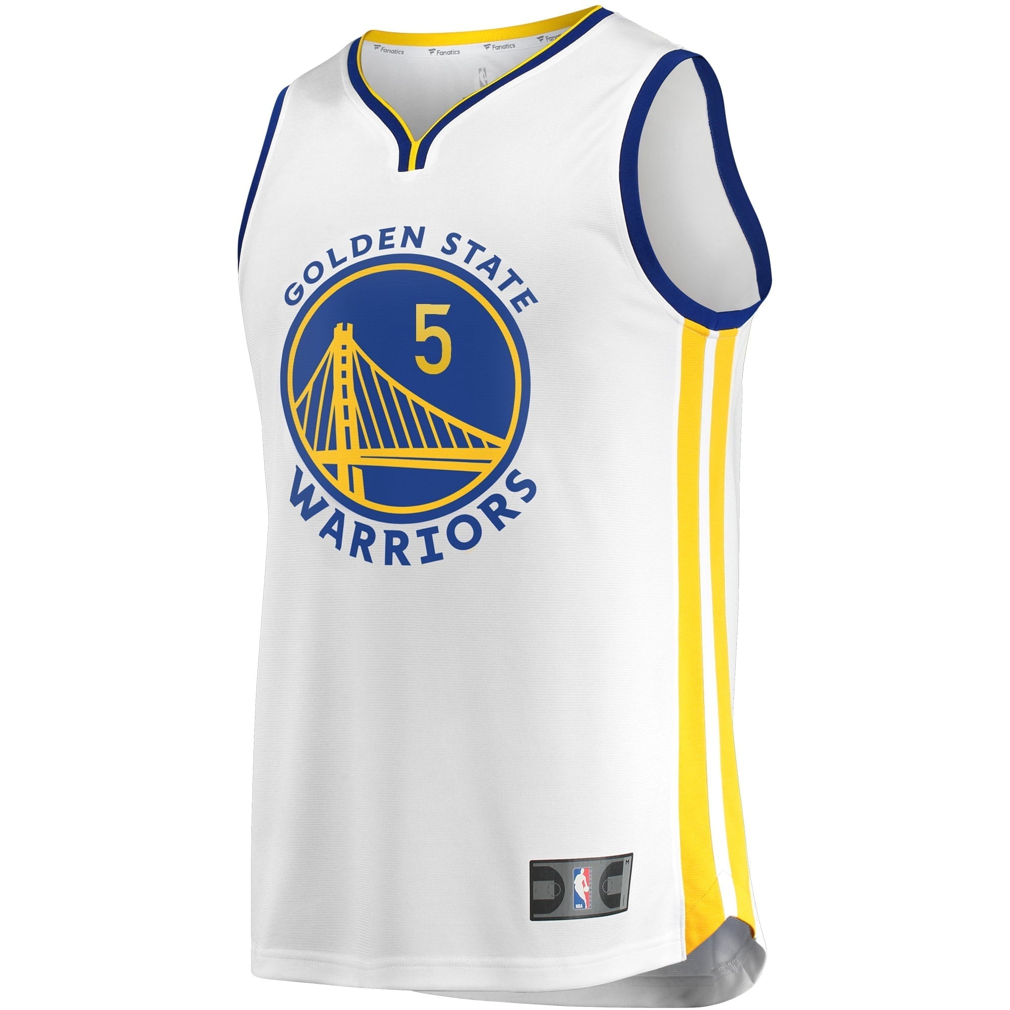Men's Fanatics Branded Kevon Looney White Golden State Warriors Fast Break Player Replica Jersey - Association Edition - vstockx