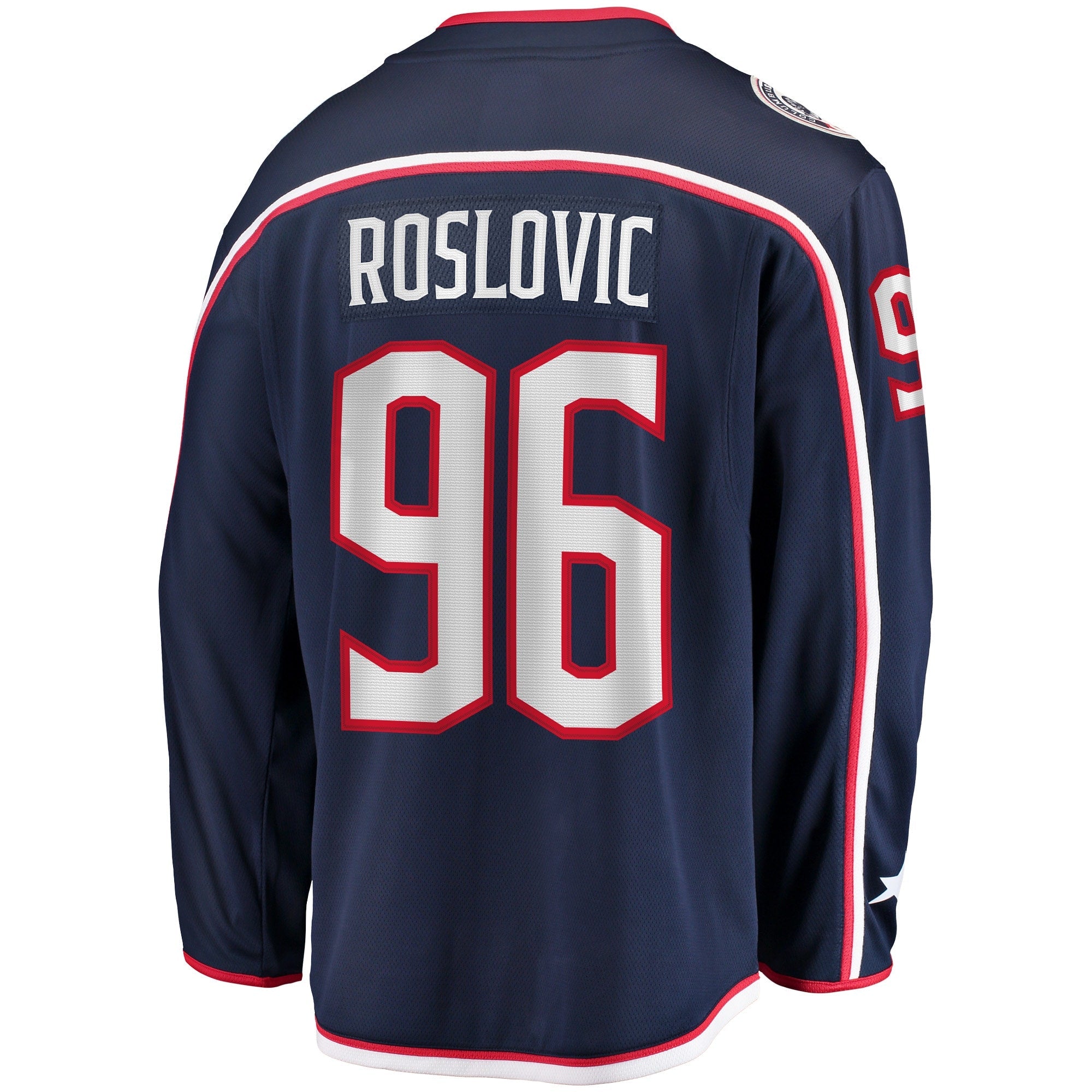Men's Fanatics Branded Jack Roslovic Navy Columbus Blue Jackets Home Breakaway Jersey - vstockx