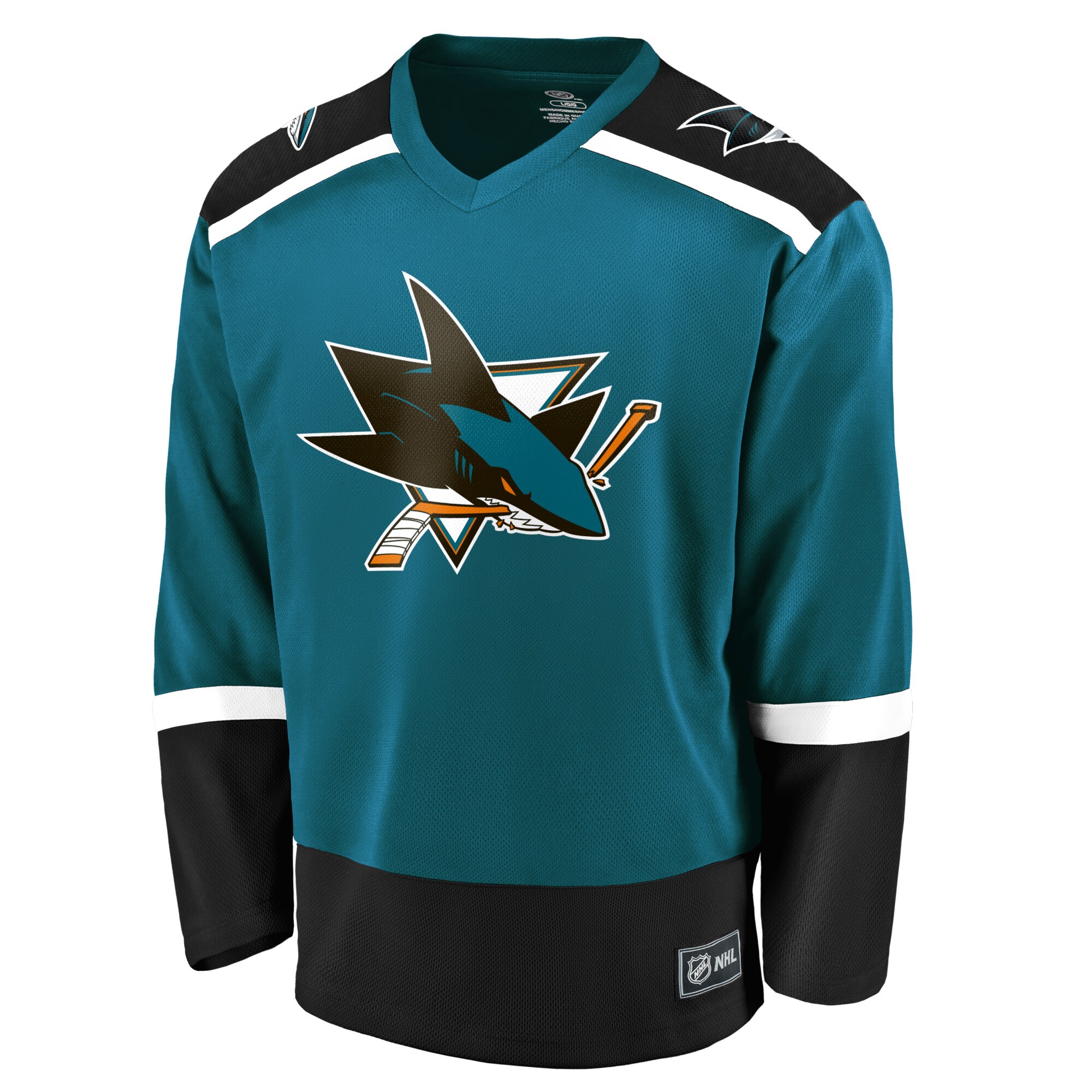 Men's Brent Burns Teal San Jose Sharks Player Jersey - vstockx