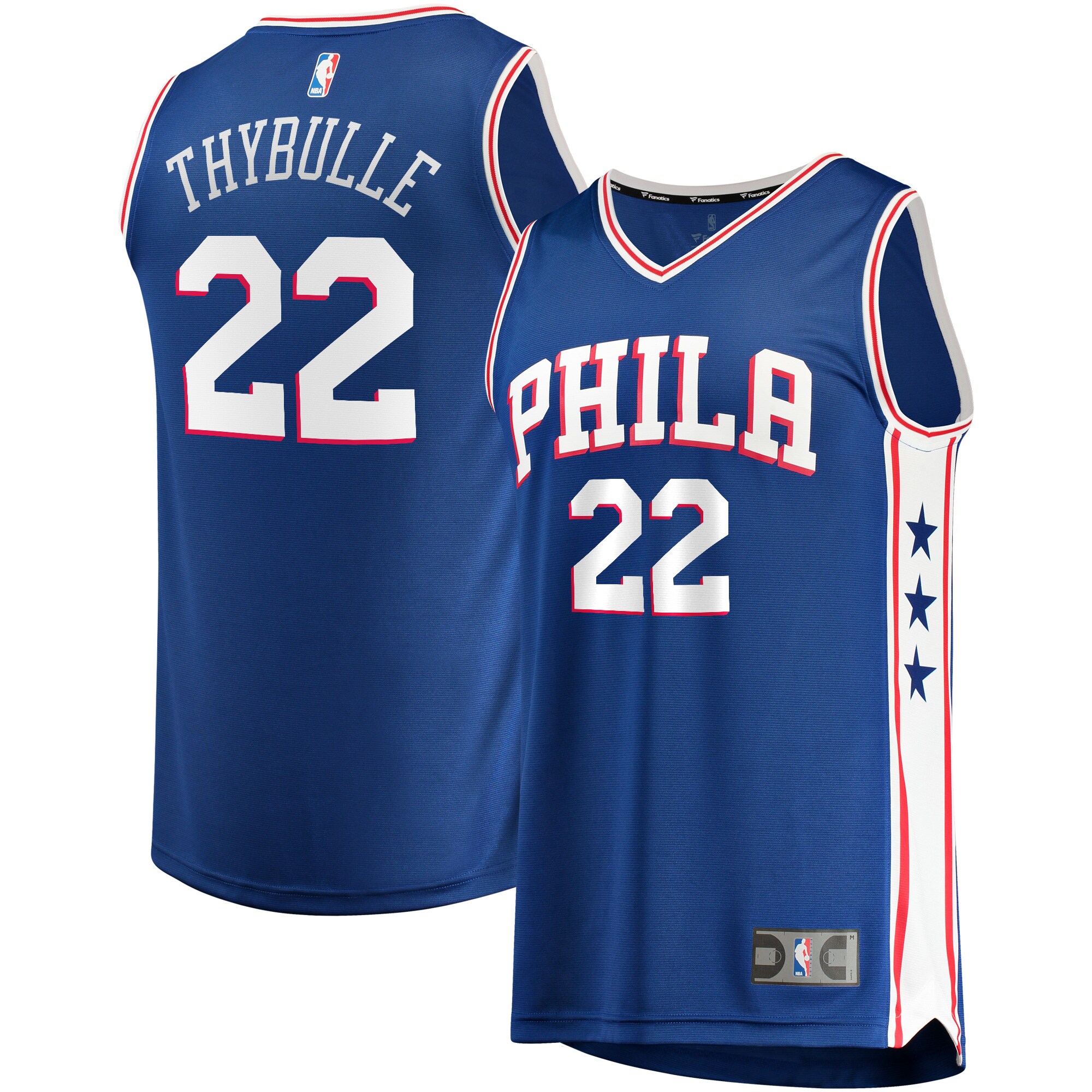 Matisse Thybulle Philadelphia 76ers Fanatics Branded Fast Break Replica Player Team Jersey - Icon Edition - Royal - vstockx