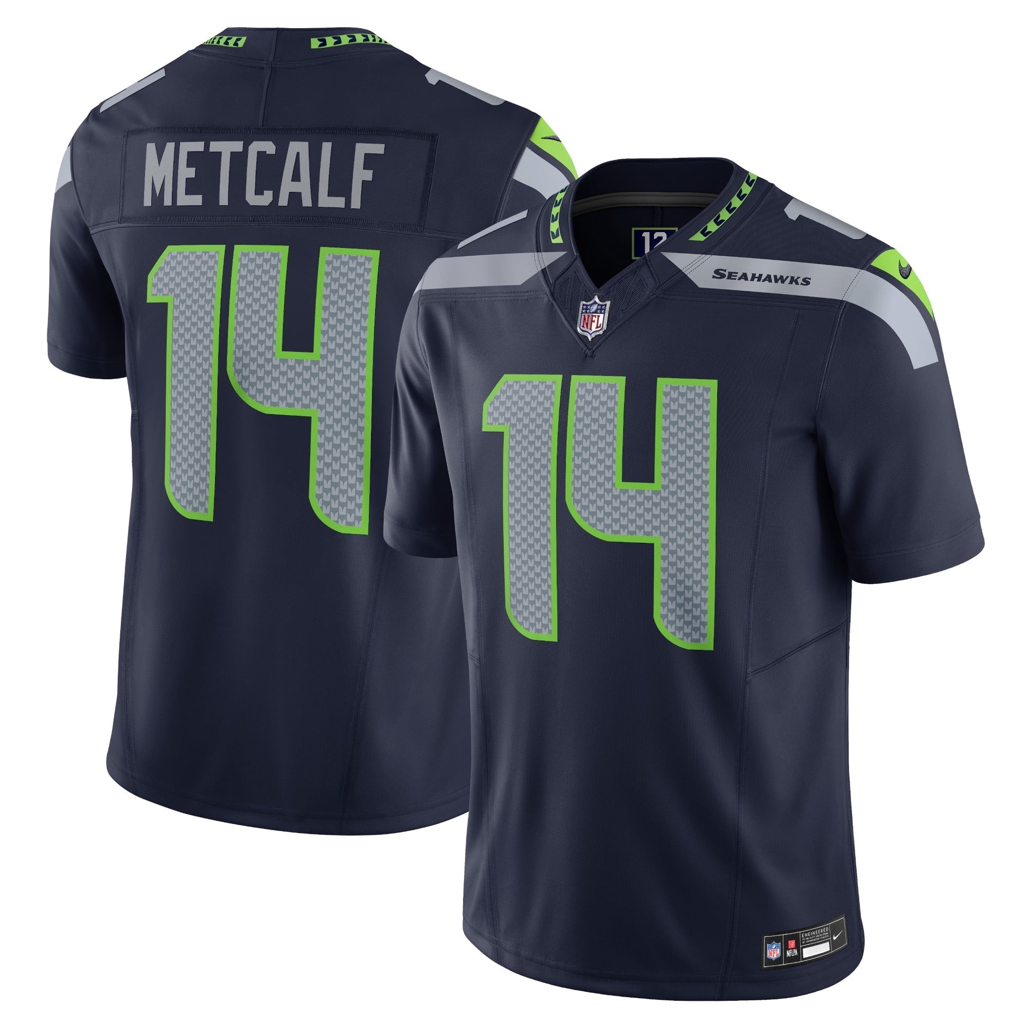 Men's Nike DK Metcalf College Navy Seattle Seahawks Vapor F.U.S.E. Limited Jersey - vstockx