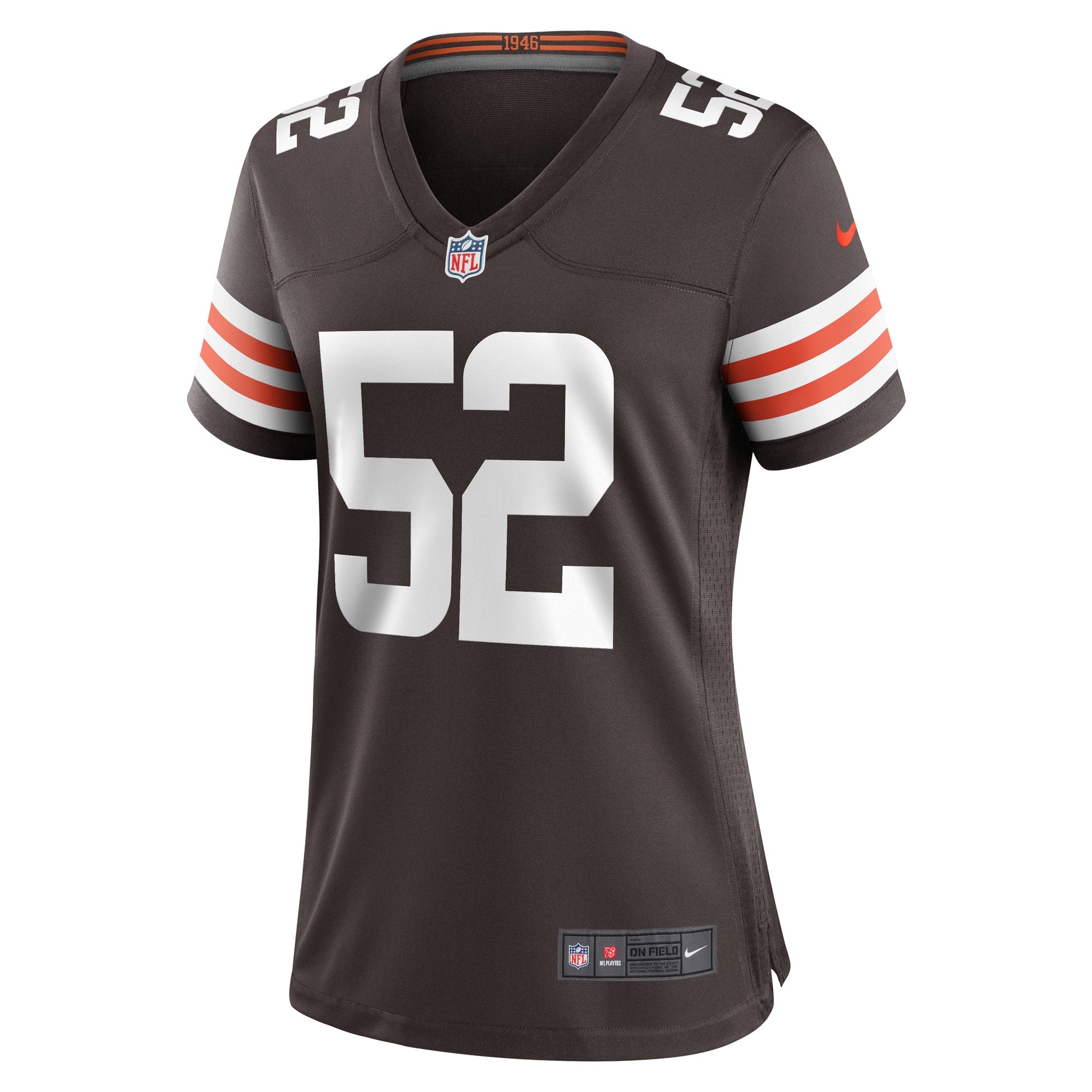 Women's Nike Dawson Deaton Brown Cleveland Browns Game Player Jersey - vstockx
