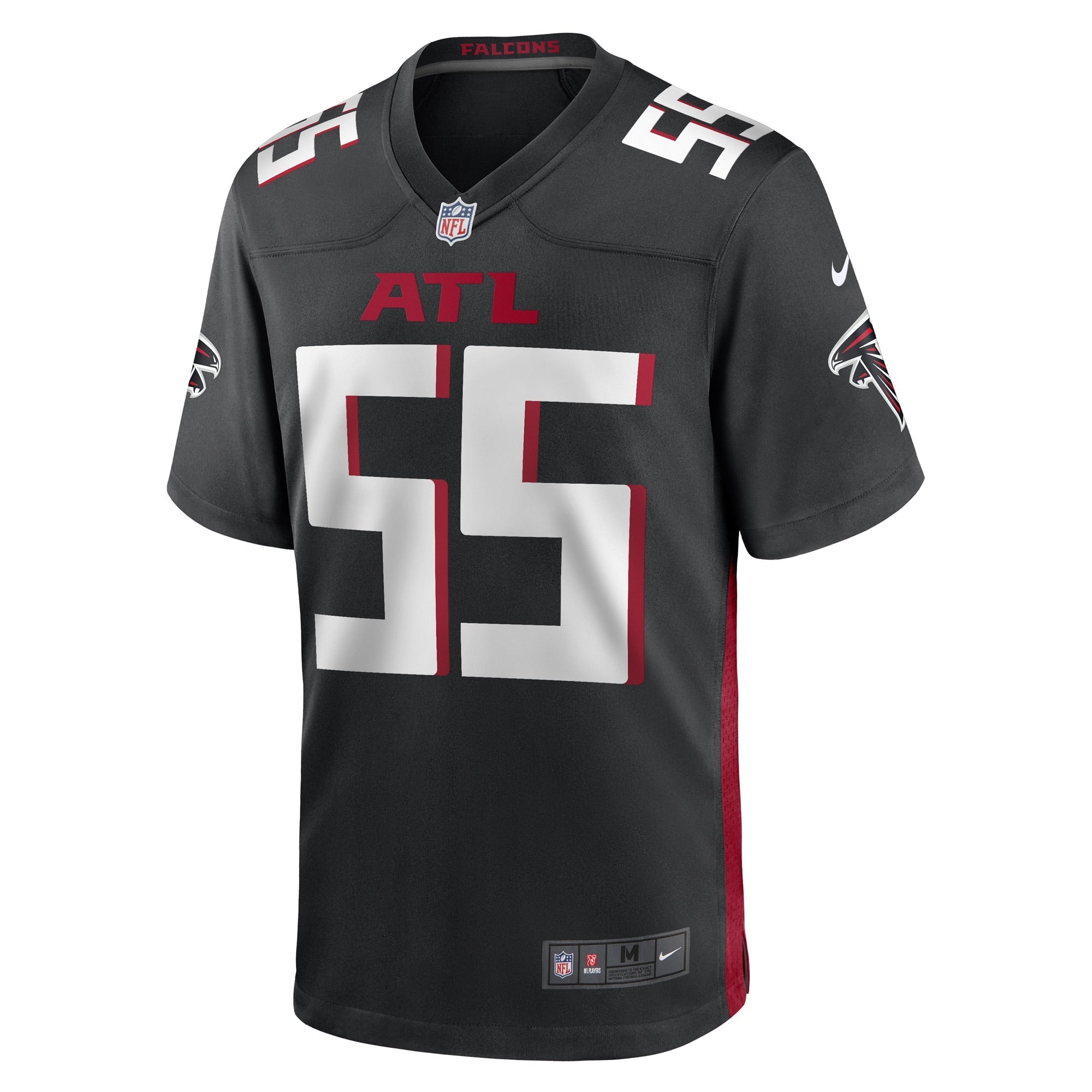 Men's Nike Black Nate Landman Atlanta Falcons Game Player Jersey - vstockx