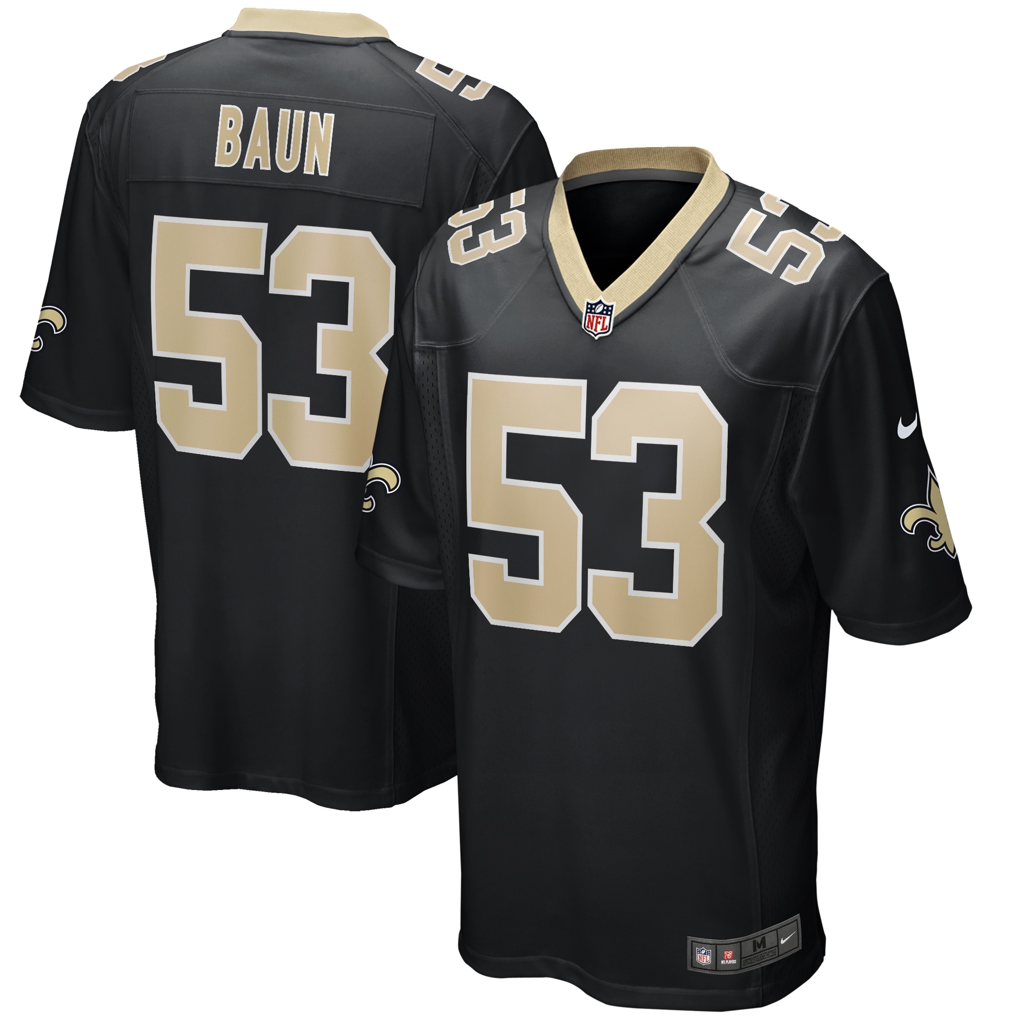 Zack Baun New Orleans Saints Nike Game Player Jersey - Black - vstockx