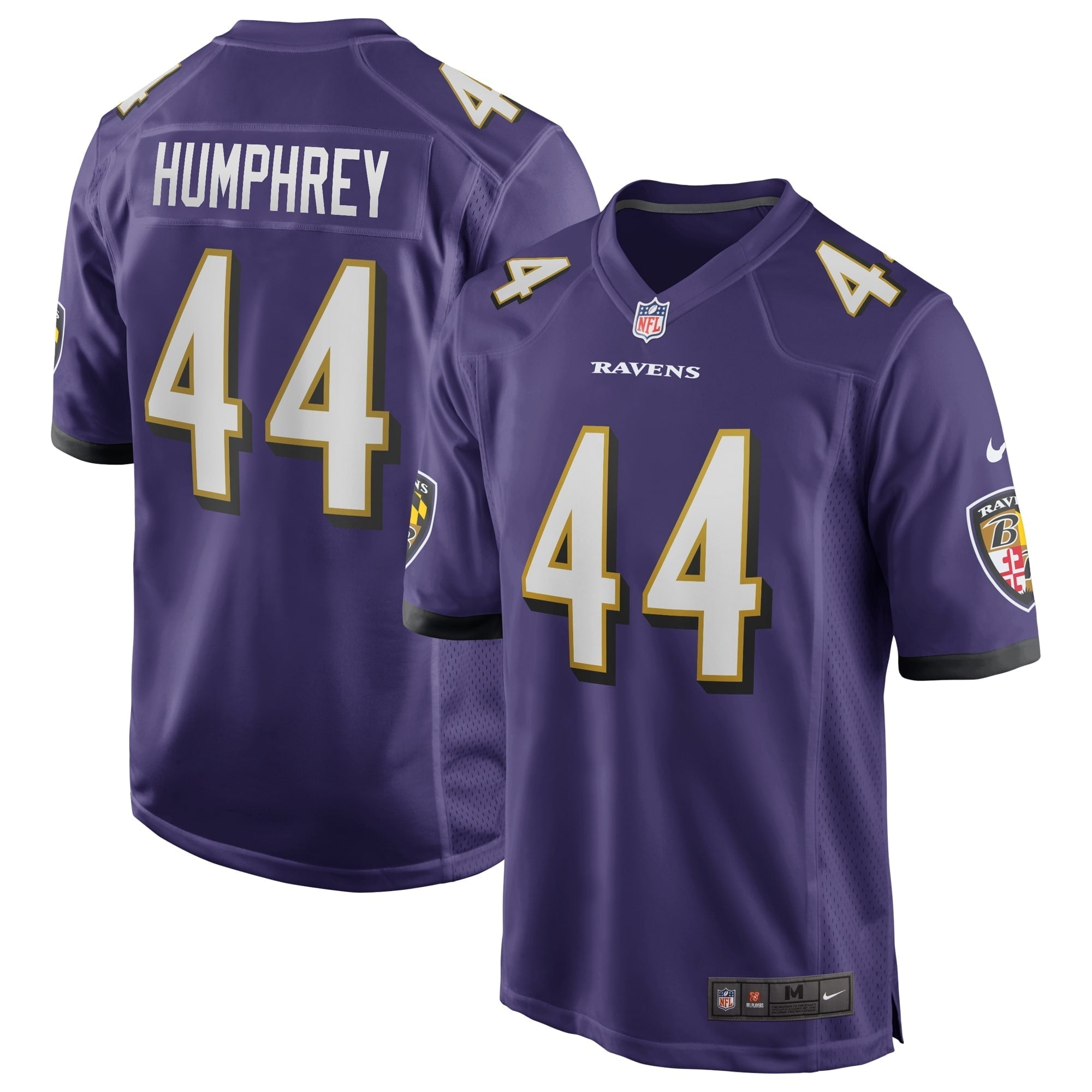 Men's Nike Marlon Humphrey Purple Baltimore Ravens Game Jersey - vstockx