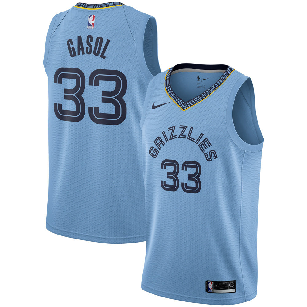 Men's Memphis Grizzlies Marc Gasol Statement Edition Jersey - Light Blue - vstockx