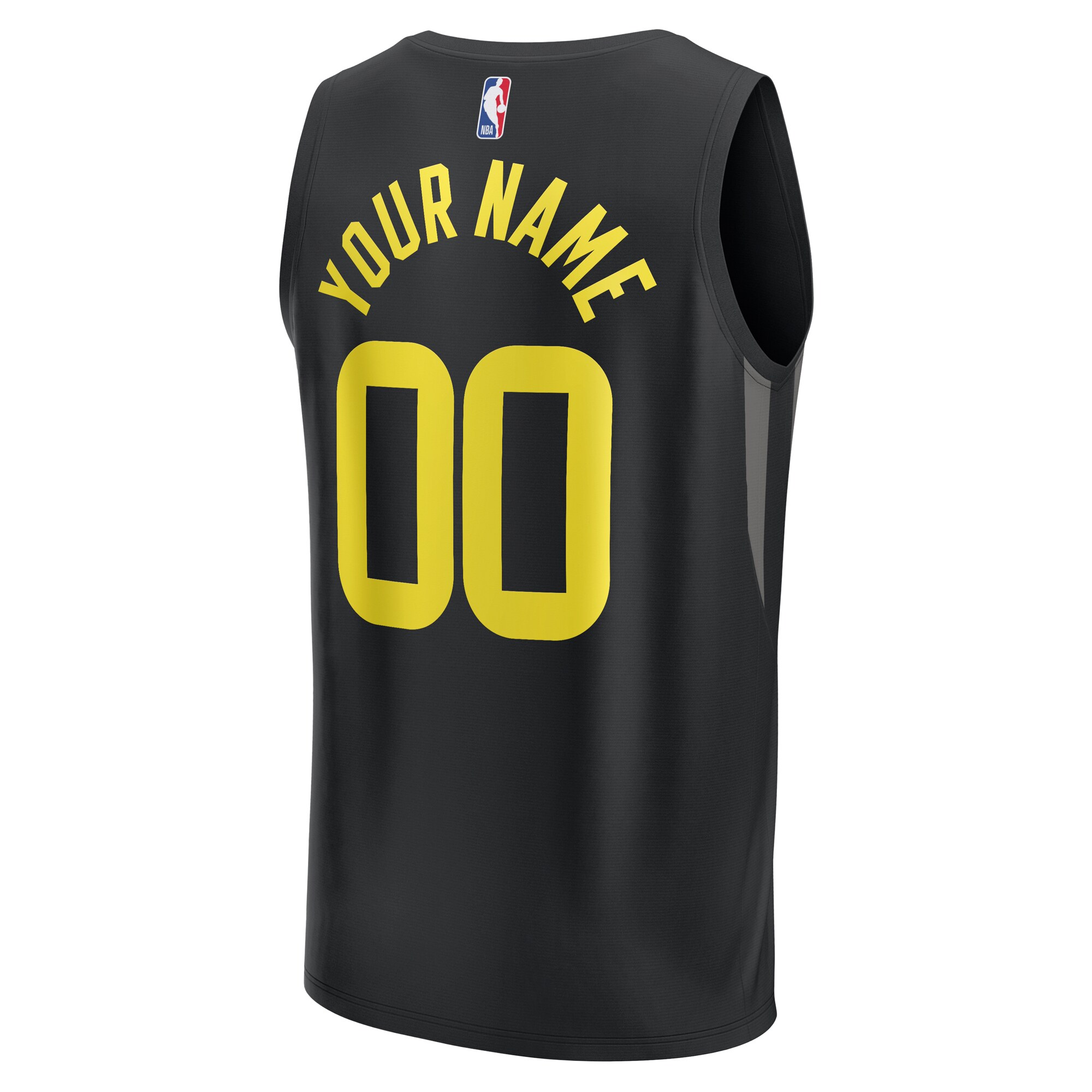 Utah Jazz Fanatics Branded Youth Fast Break Replica Custom Jersey - Statement Edition - Black - vstockx