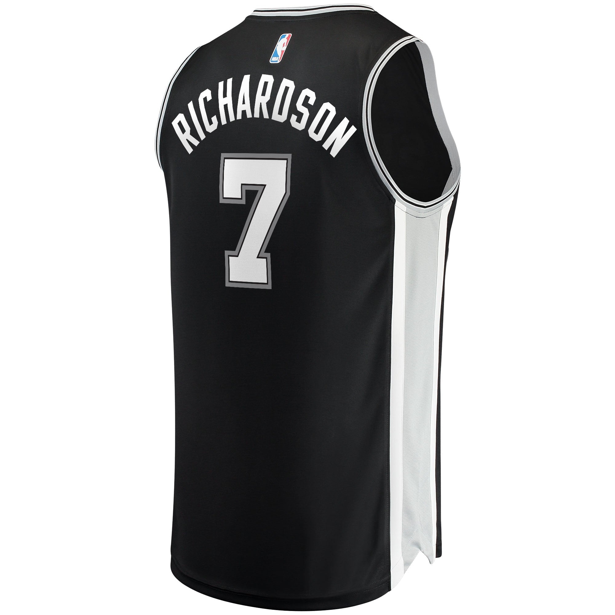Men's Fanatics Branded Josh Richardson Black San Antonio Spurs 2021/22 Fast Break Replica Jersey - Icon Edition - vstockx